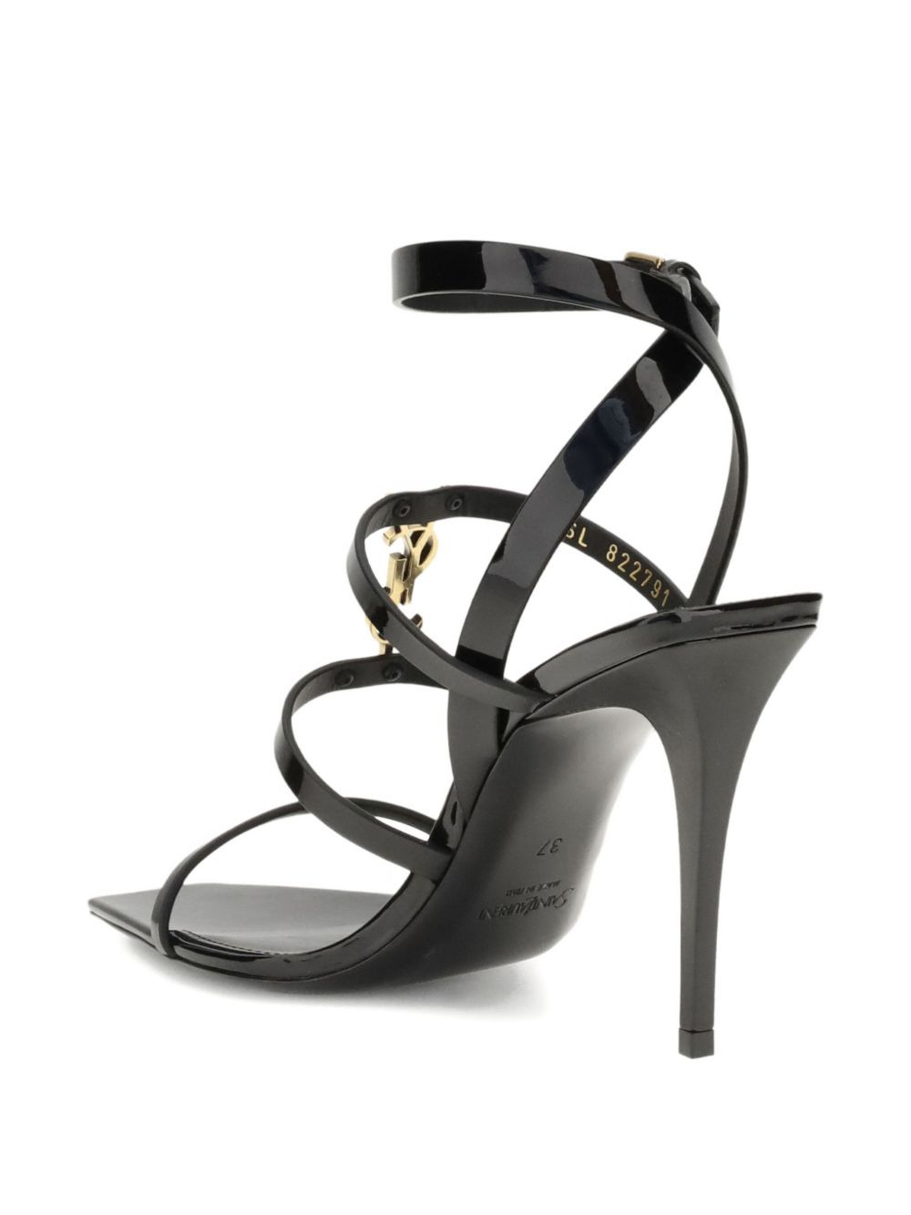 90mm Cassandra logo-plaque sandals - 4
