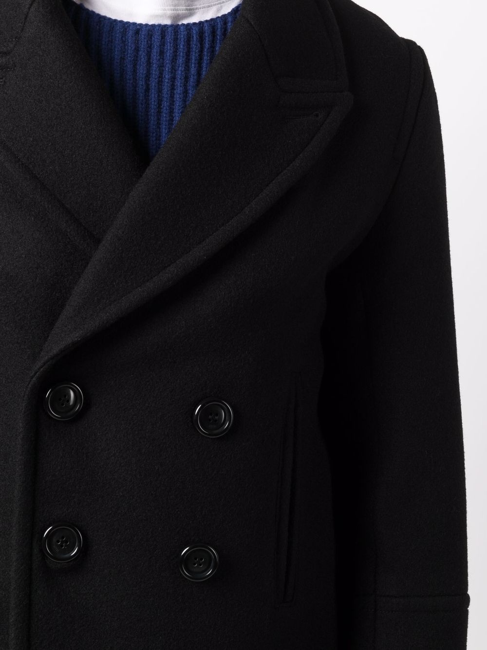 double-breasted wool jacket - 5