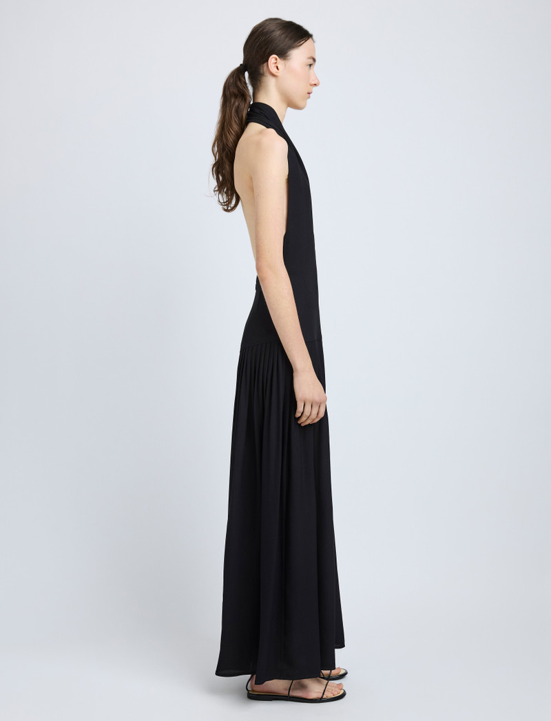 Proenza Schouler Tala Dress in Viscose Georgette outlook