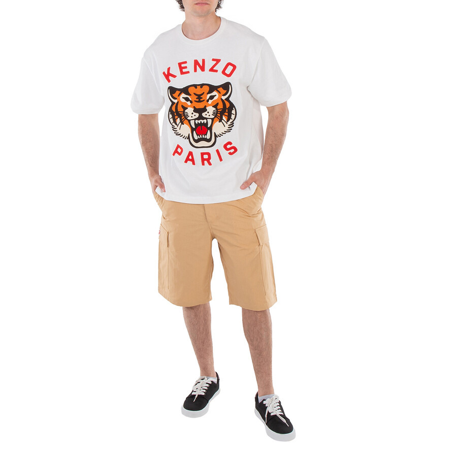 Kenzo Logo-Patch Cargo Shorts - 3