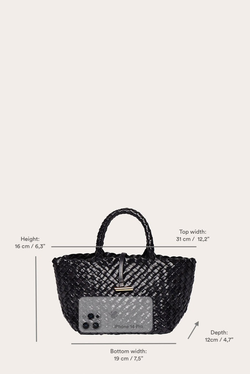 MINI LEATHER BASKET DARK BROWN 4