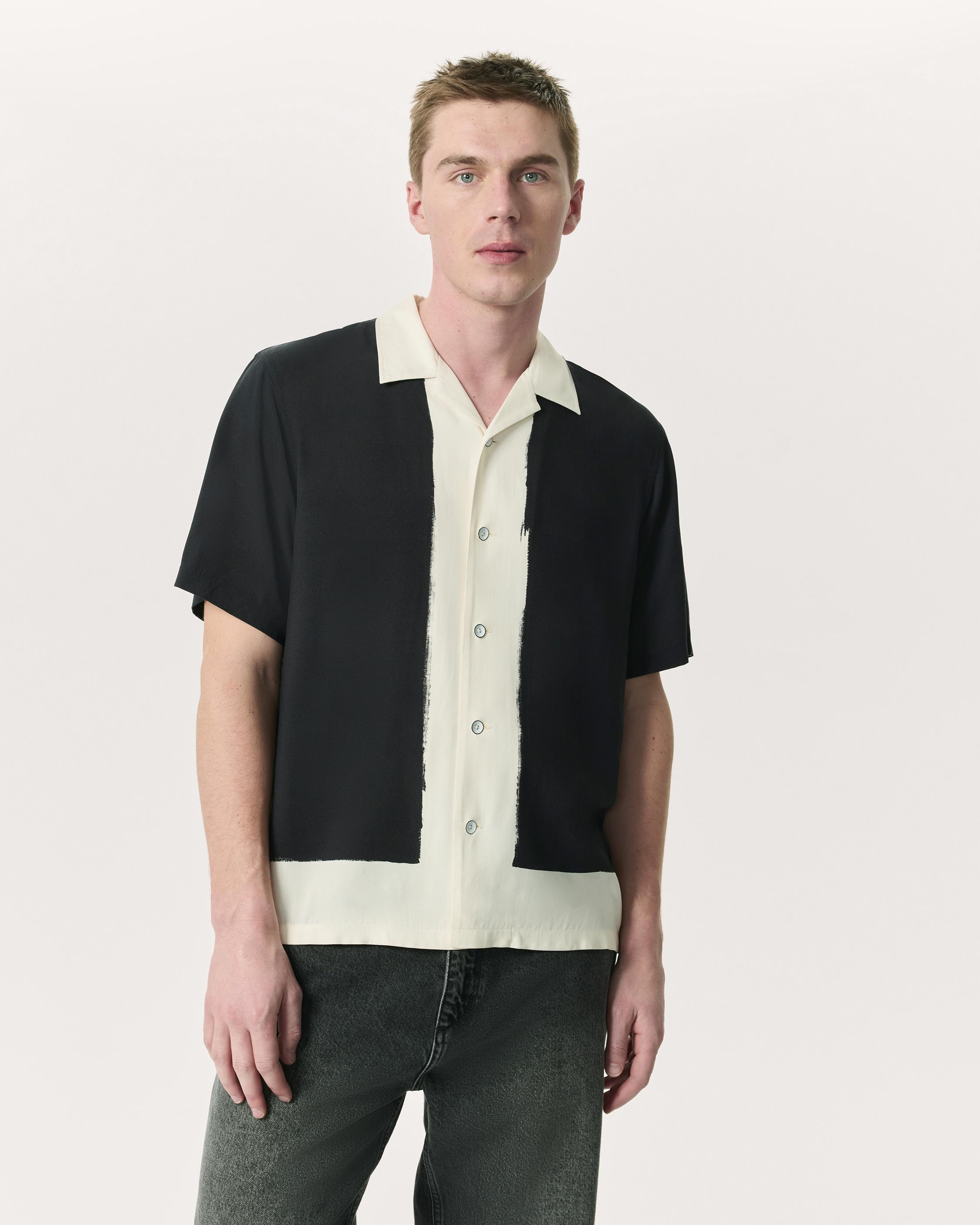 Avery Relaxed Fit Painterly Print Woven Shirt - 2