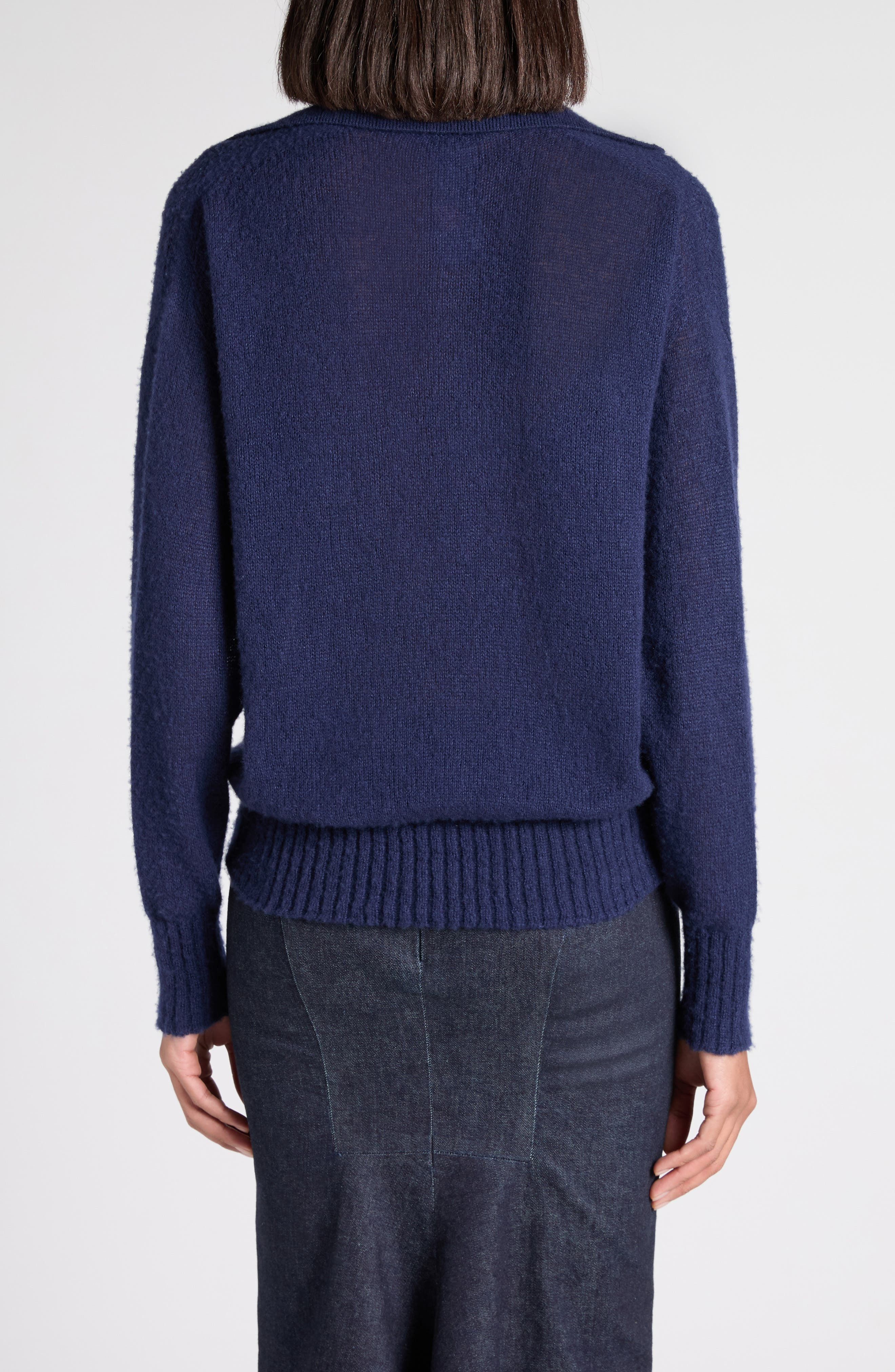 TOM FORD Johnny Collar Cashmere Sweater in Hb905 Bright Navy at Nordstrom - 3