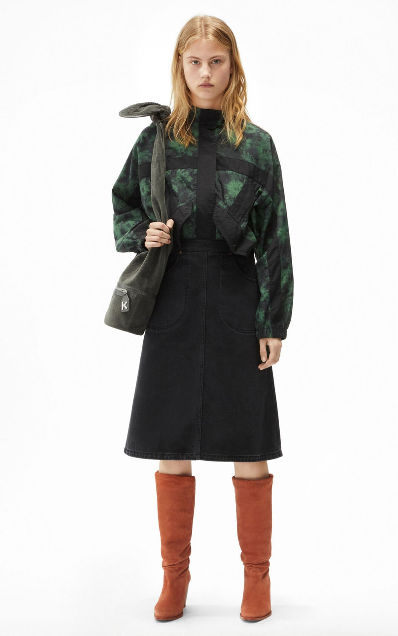 KENZO Faded denim skirt outlook