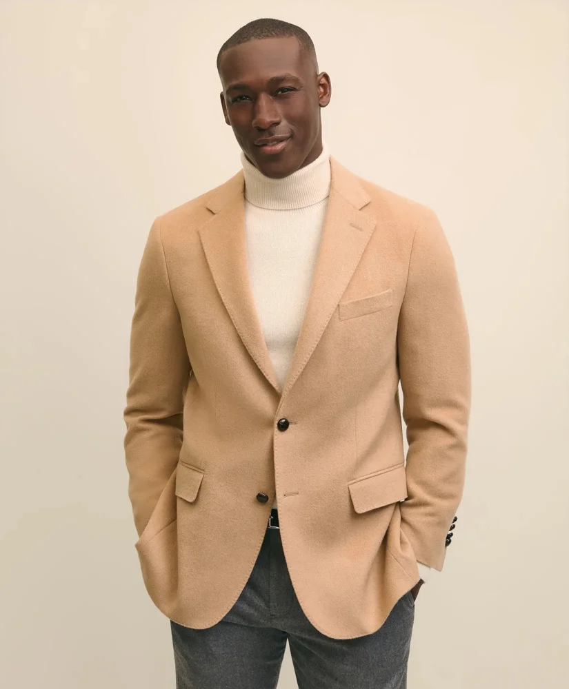 Traditional Fit Camel Hair Twill 1818 Sport Coat - 1
