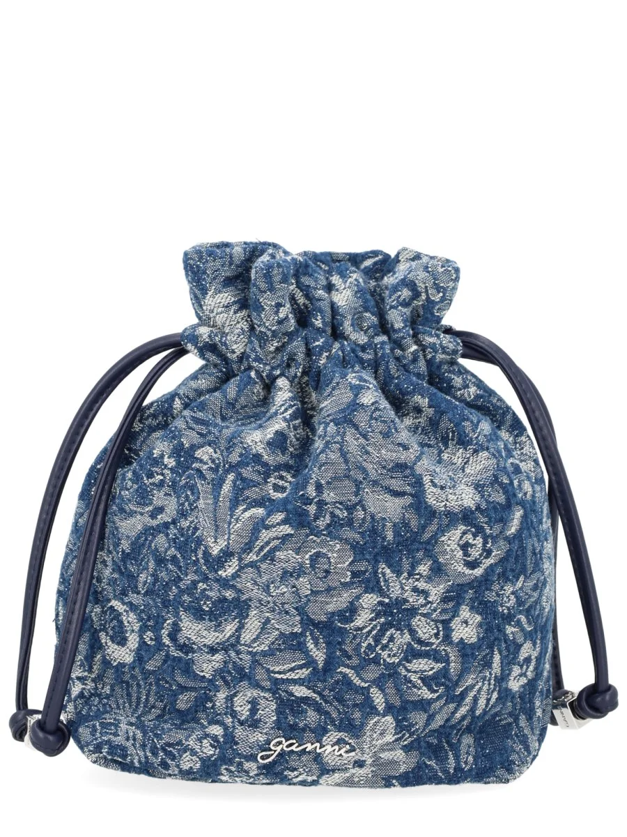 COTTON DENIM "TAPESTRY" BAG - 1