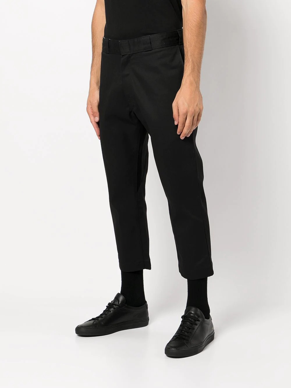 tailored-cut cropped trousers - 3
