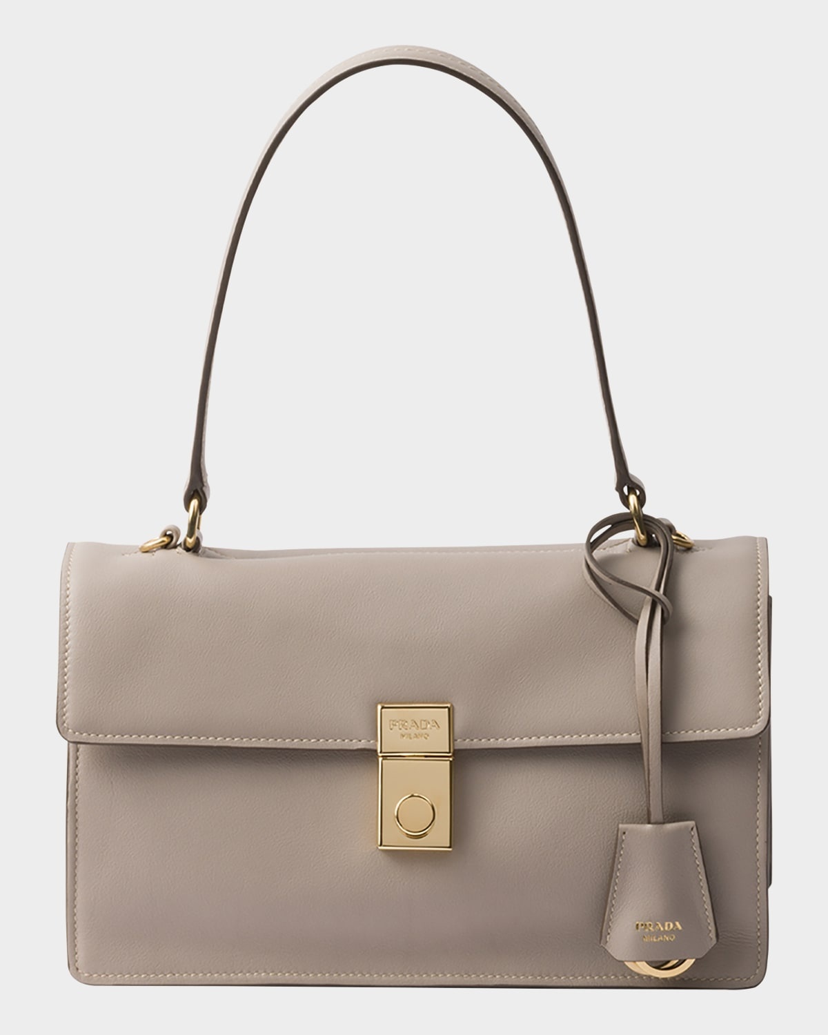 Prada Soft Sound Medium Leather Shoulder Bag | neimanmarcus