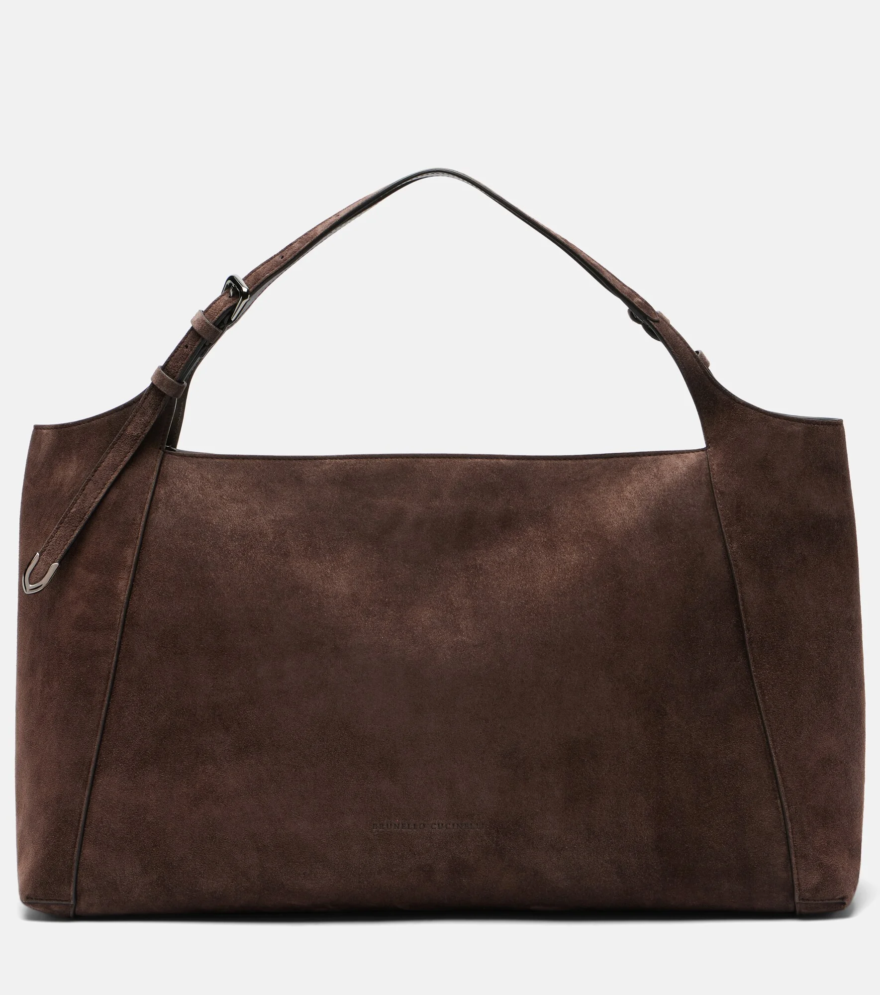 Medium suede shoulder bag - 1