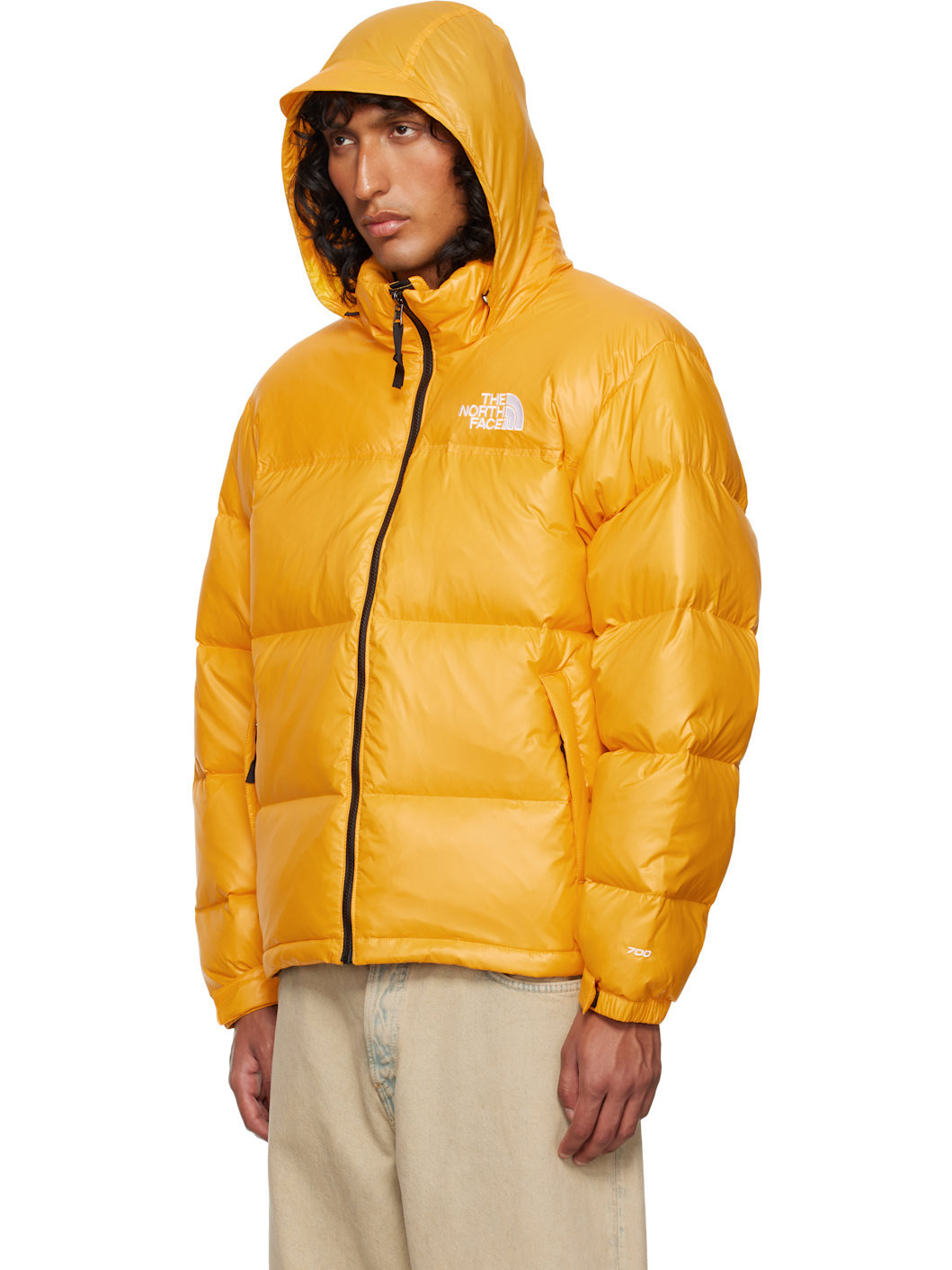 SSENSE Exclusive Orange 1996 Retro Nuptse Down Jacket - 4