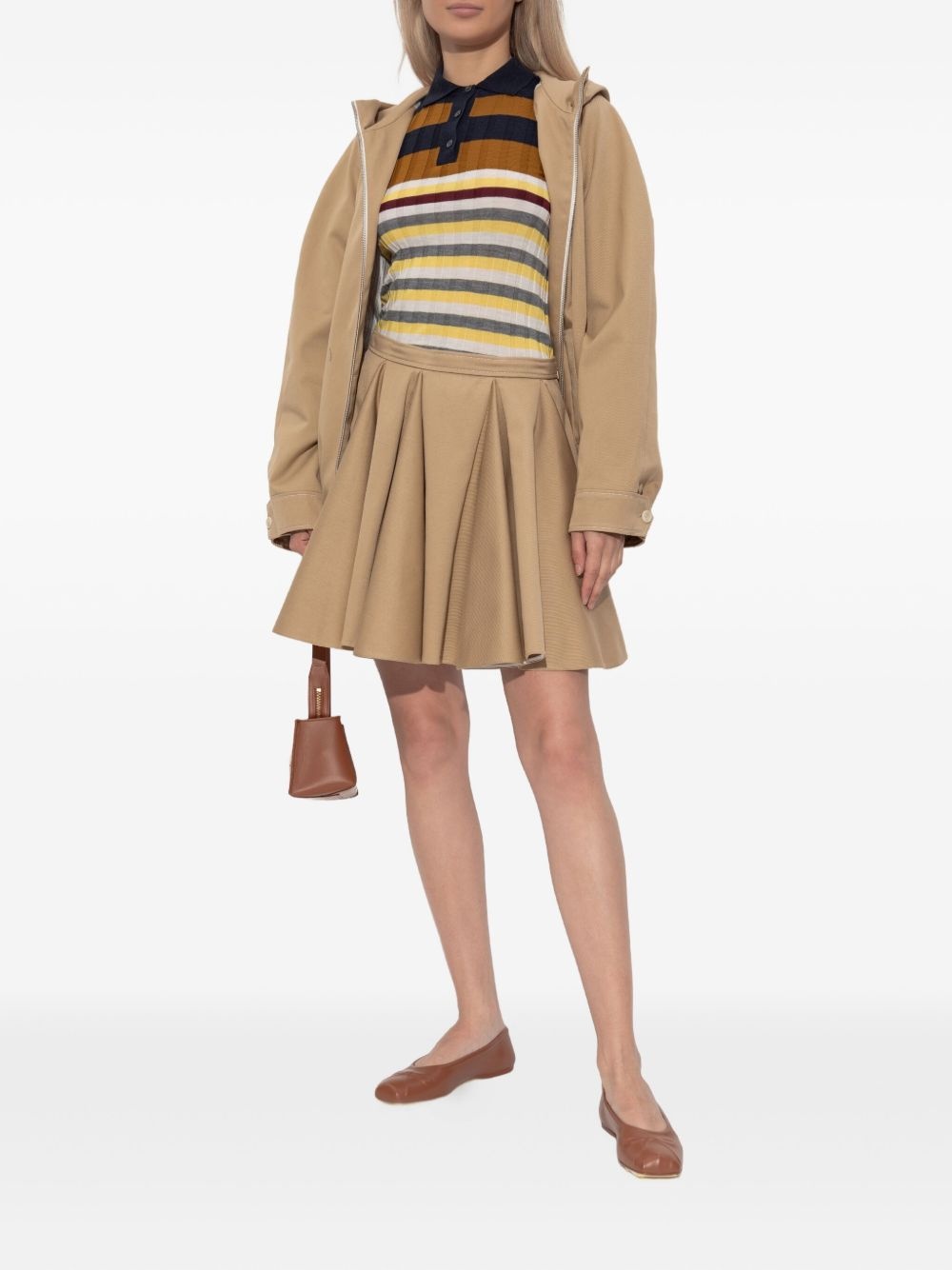 striped polo top - 2