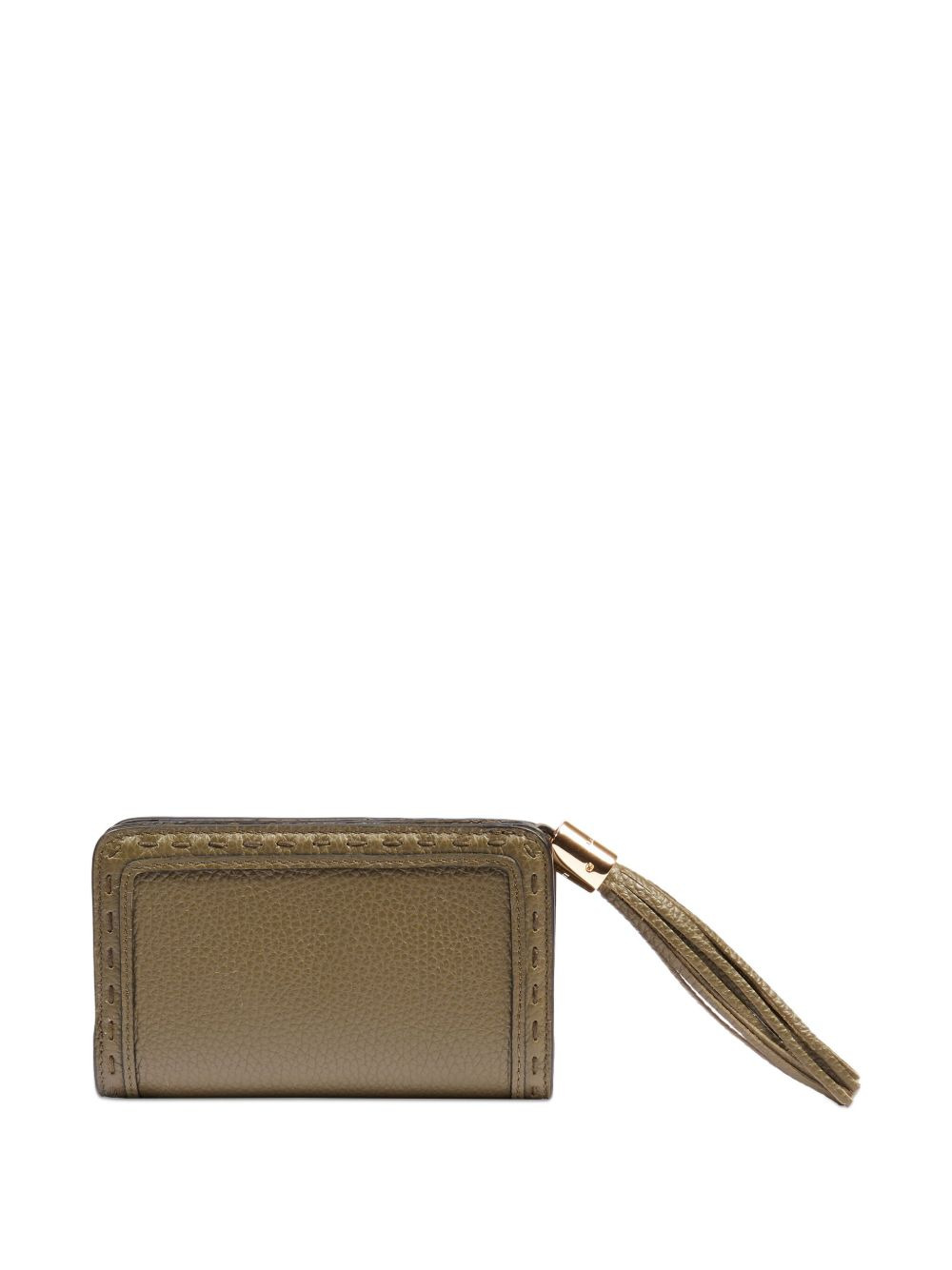 tassel-embellished leather wallet - 2