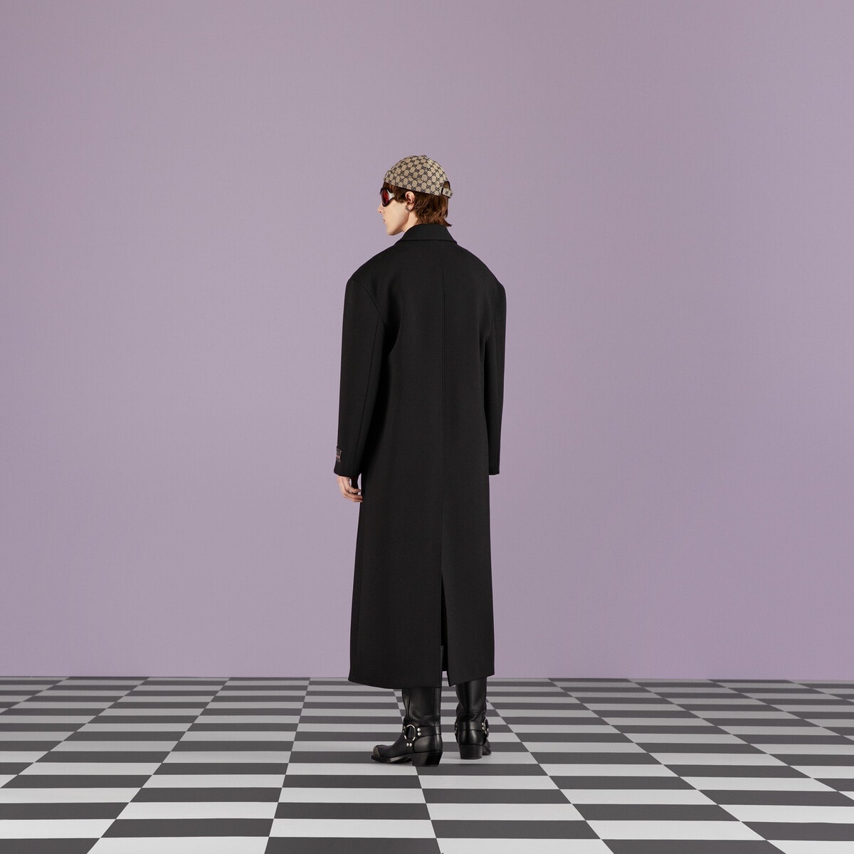 Double-breasted wool coat - 7