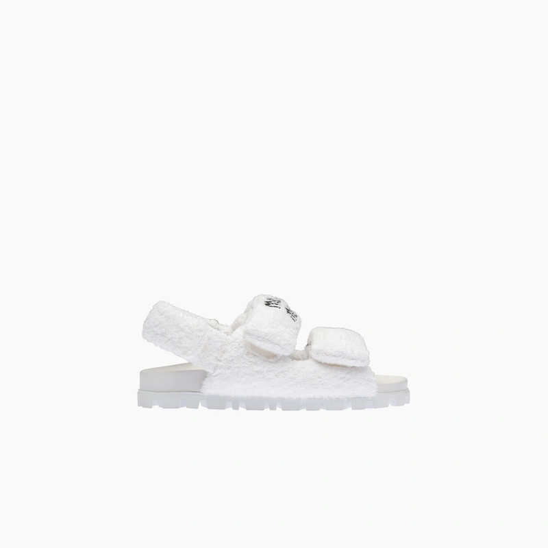 Miu Miu Terry cloth sandals outlook