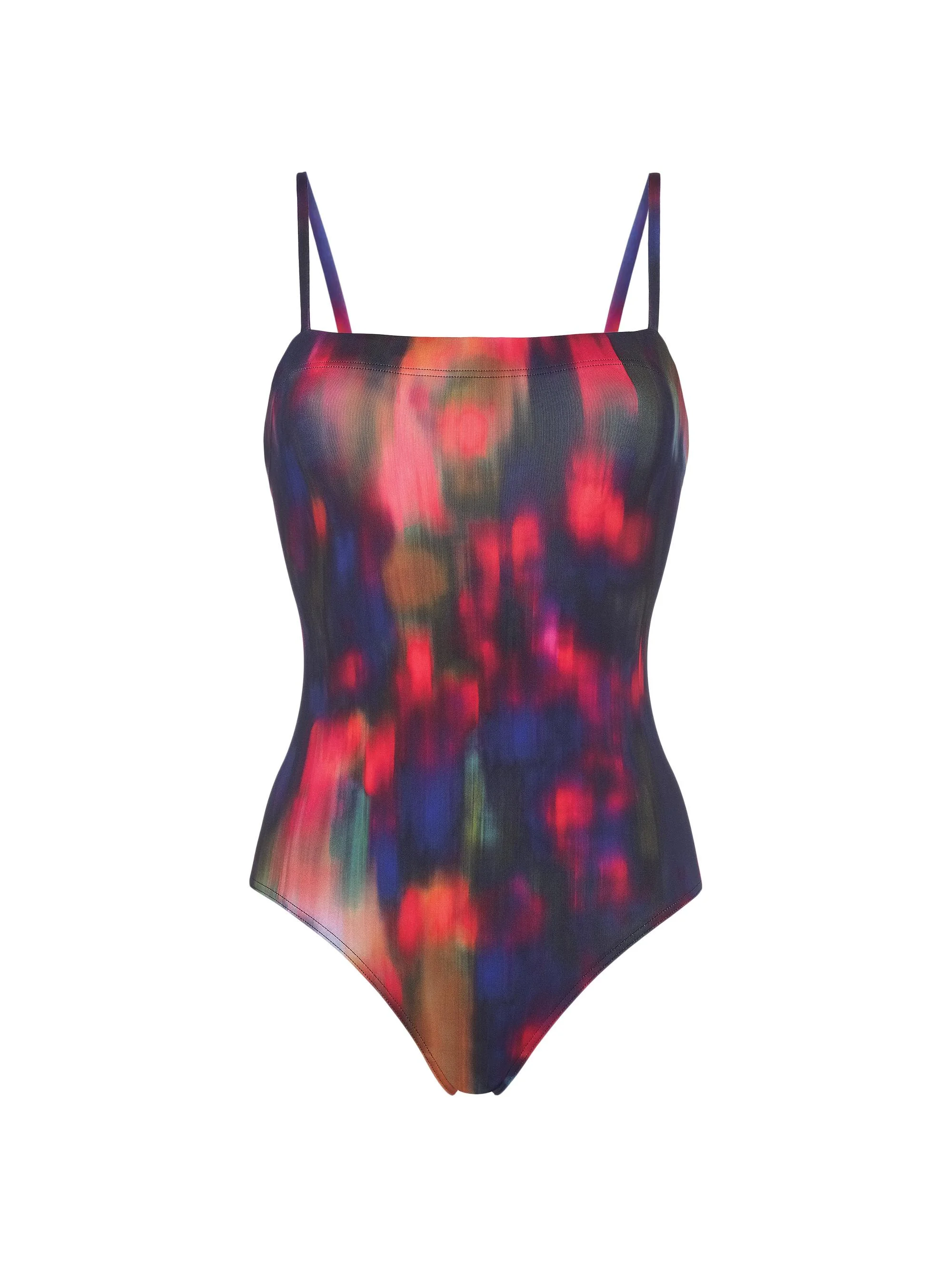 Women's Comète Abstract One-Piece Swimsuit - Imprime Boreale - 1