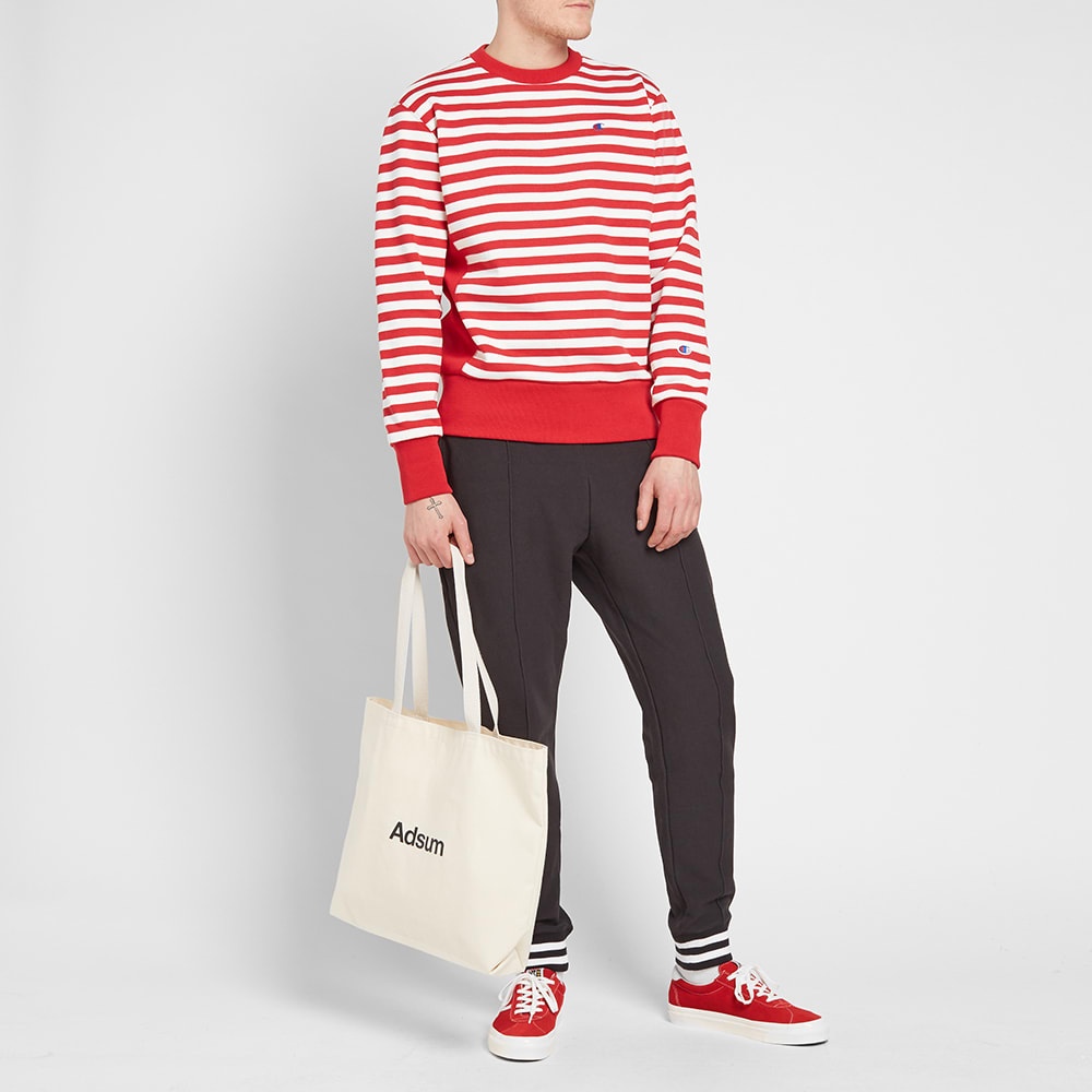 Champion Reverse Weave Stripe Crew Sweat - 5