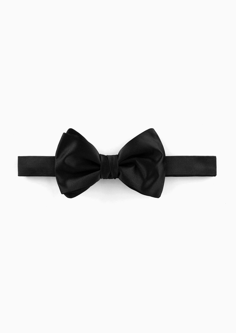 Pure silk knotted bow tie 1