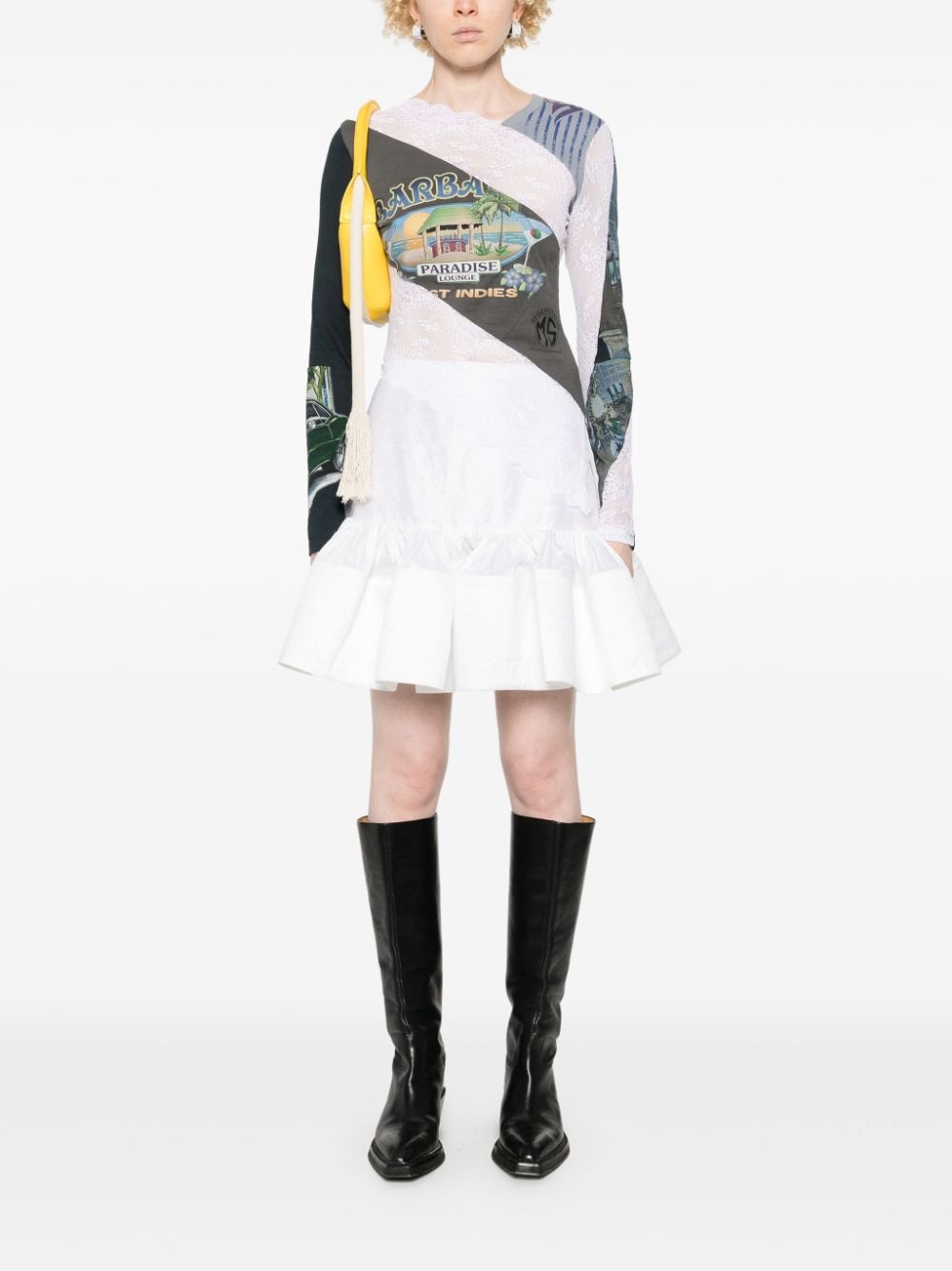 silk mini skirt - 2
