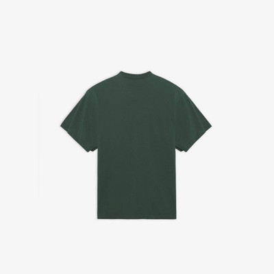 BALENCIAGA Unisex Flatground Large Fit T-shirt in Green outlook