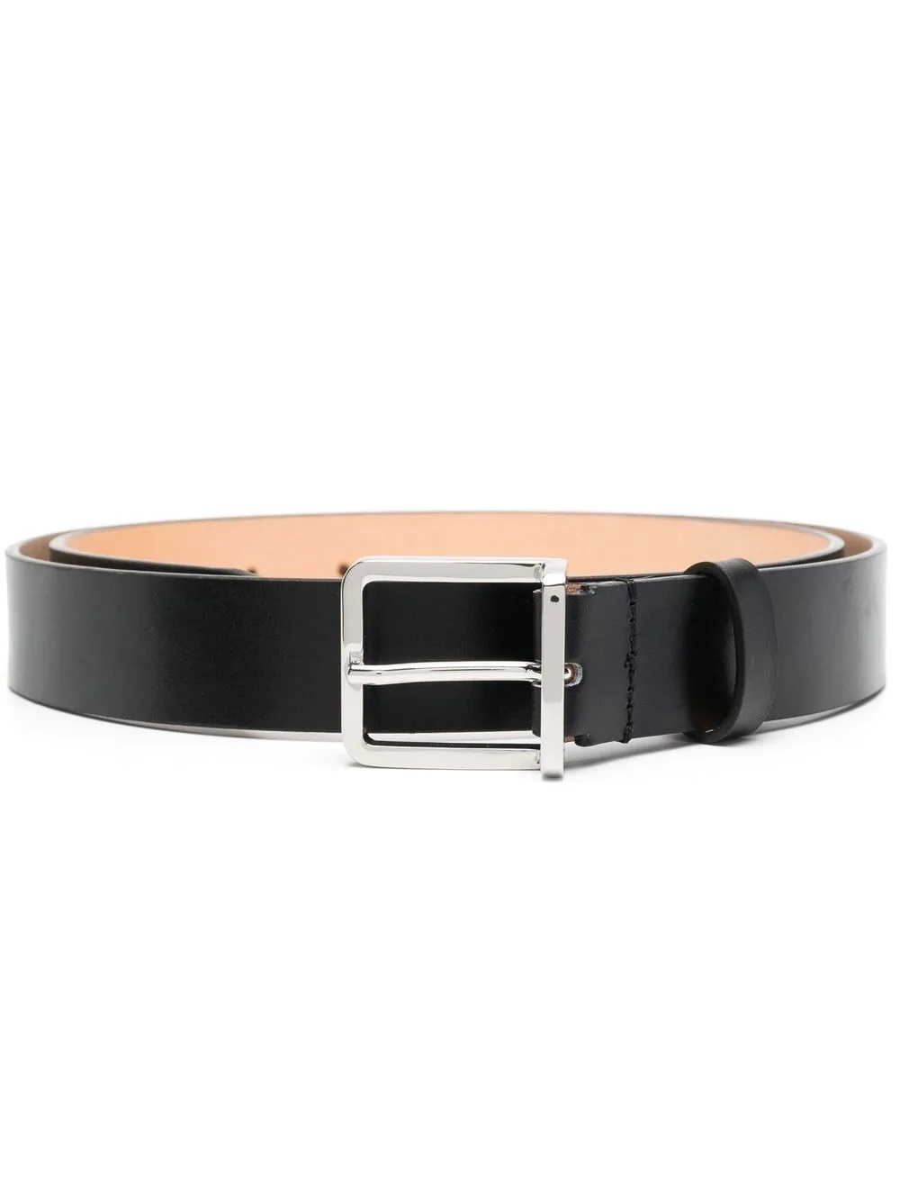 debossed-logo leather belt - 1