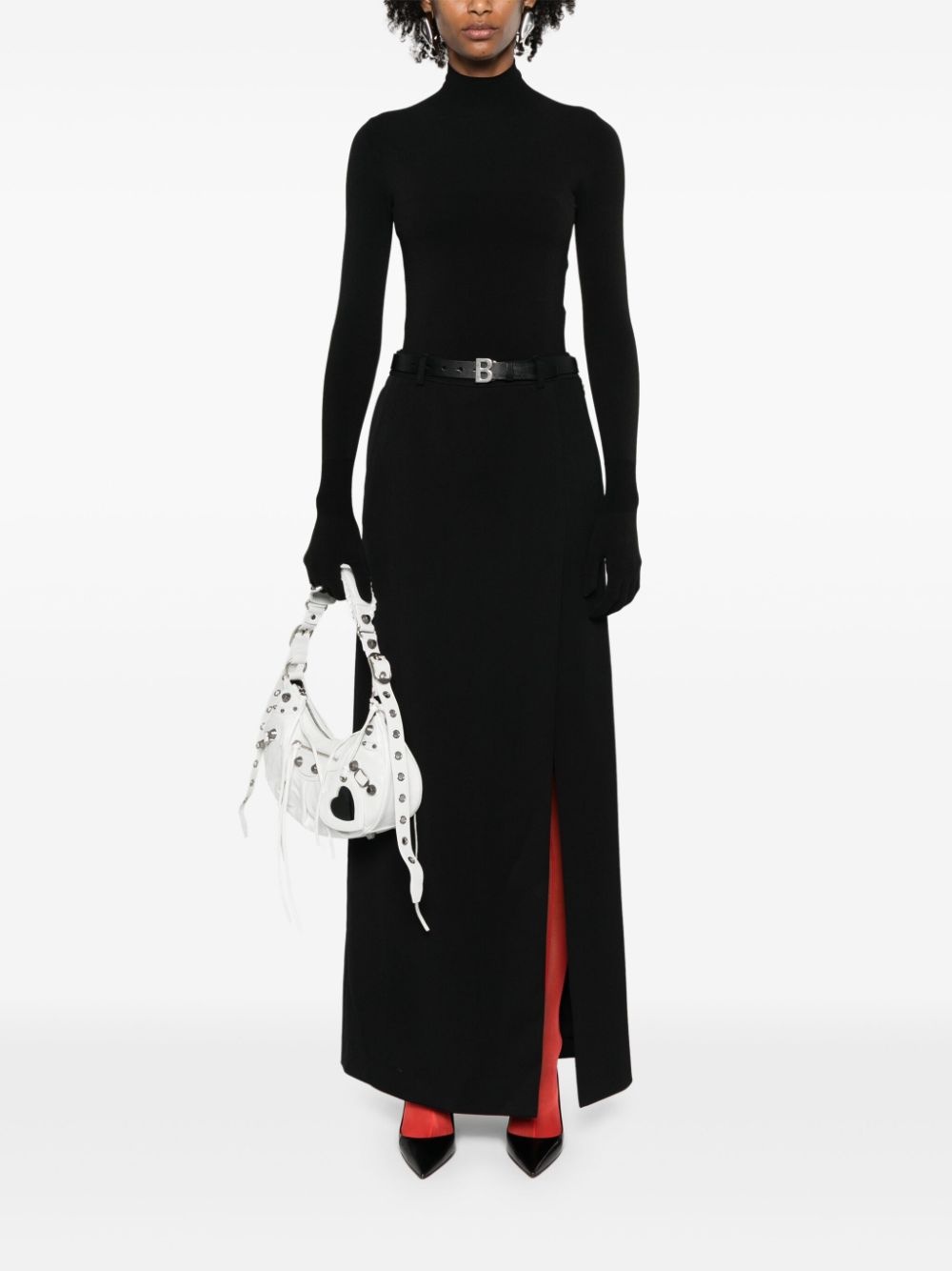 slit tailored maxi skirt - 2