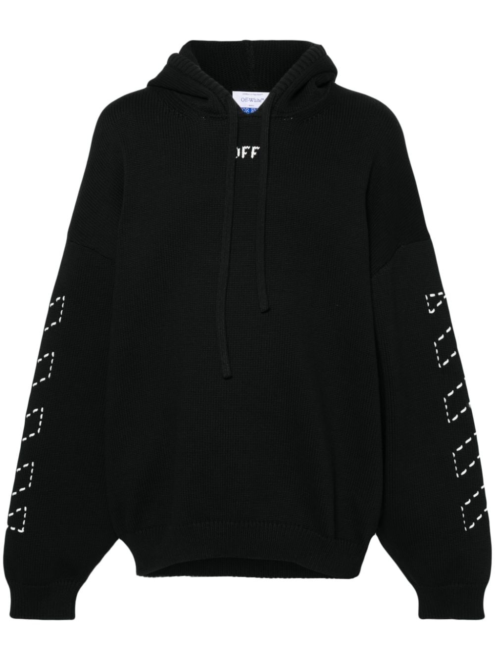 Arrows-motif hooded jumper - 1