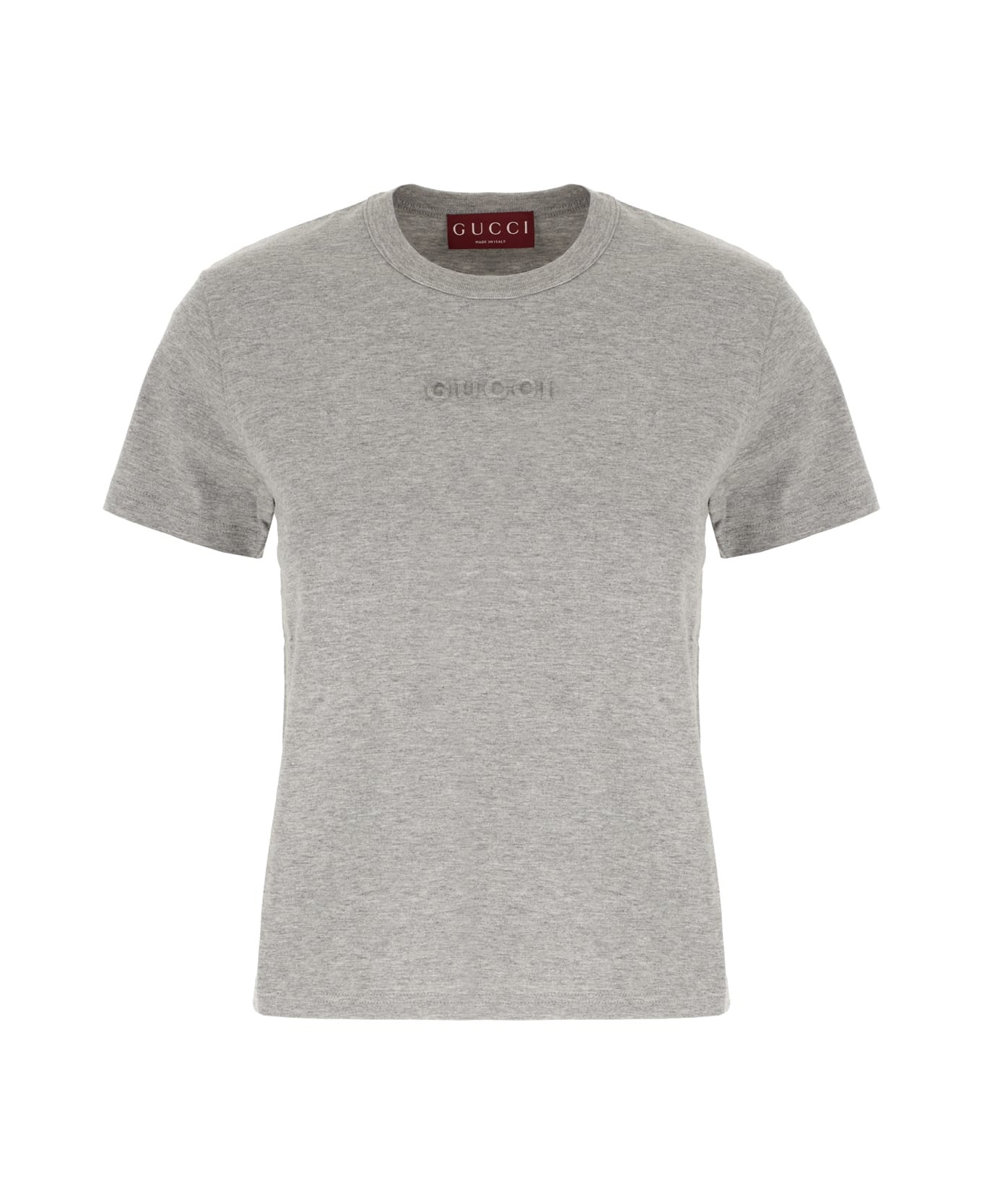 Grey Cotton T-shirt - 1