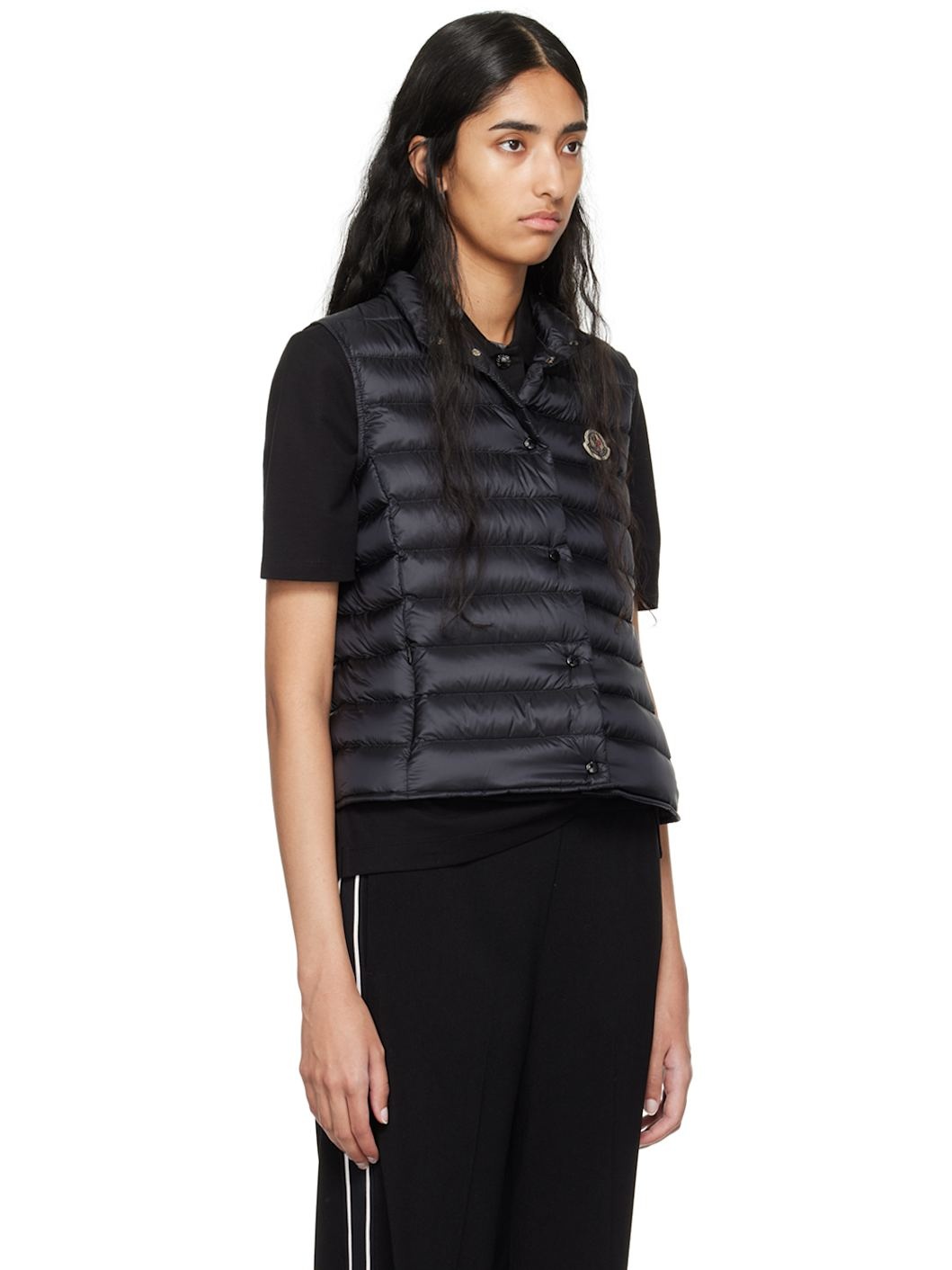 Black Liane Down Vest - 2