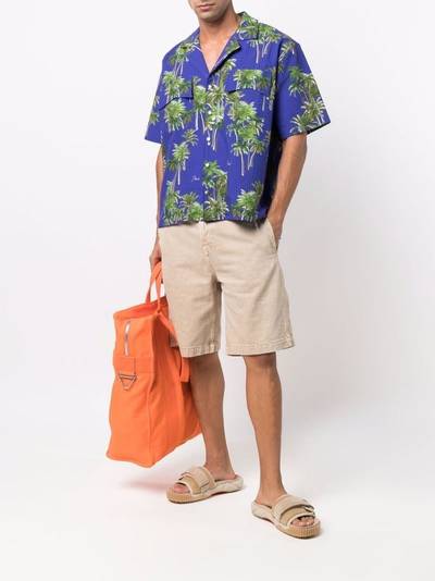 Rhude palm tree-print shirt outlook