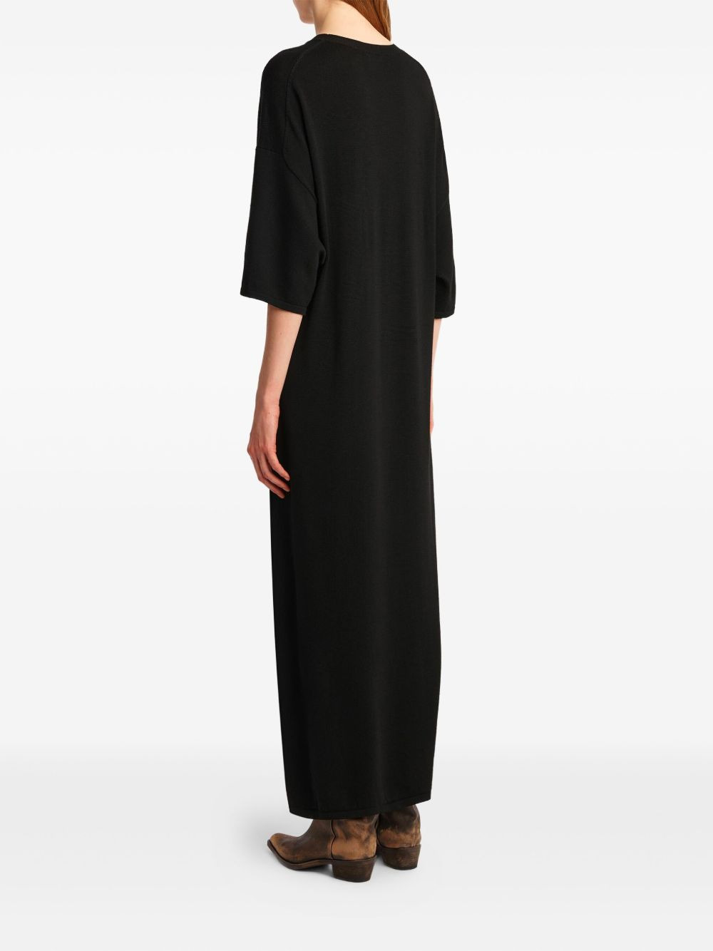 crew-neck maxi dress - 3