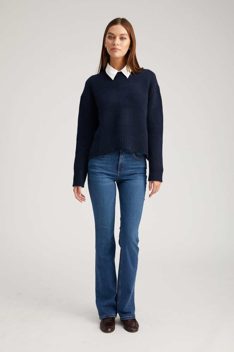 SPRWMN GABRIELLE MICRO FLARE DENIM outlook