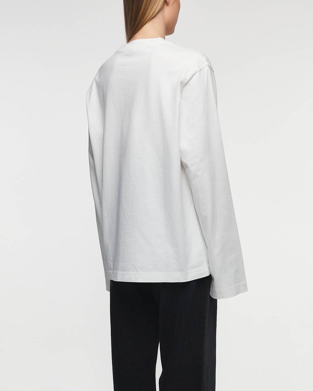 T-shirt Long Sleeve Logo White - 4