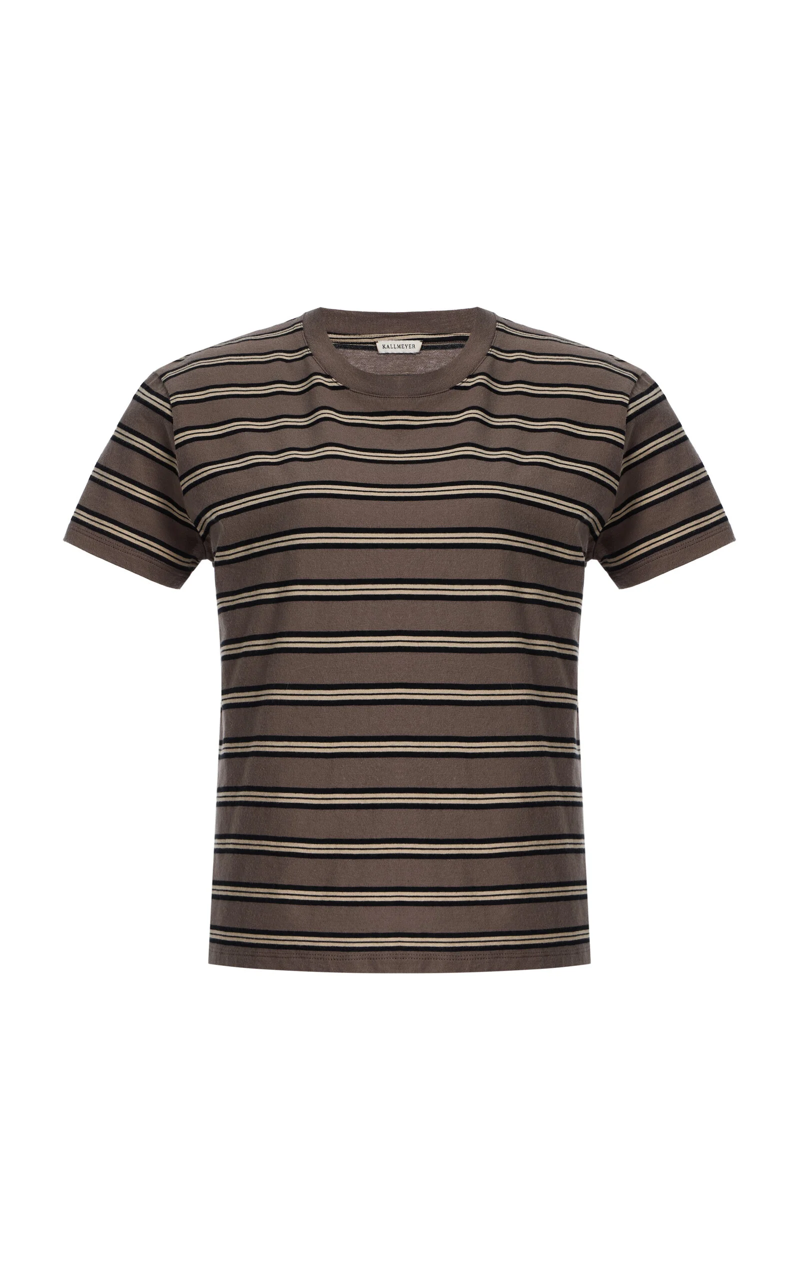 Kenzie Striped Cotton Jersey T-Shirt grey - 1