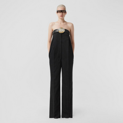Burberry Embroidered EKD Tailored Wool Jumpsuit outlook