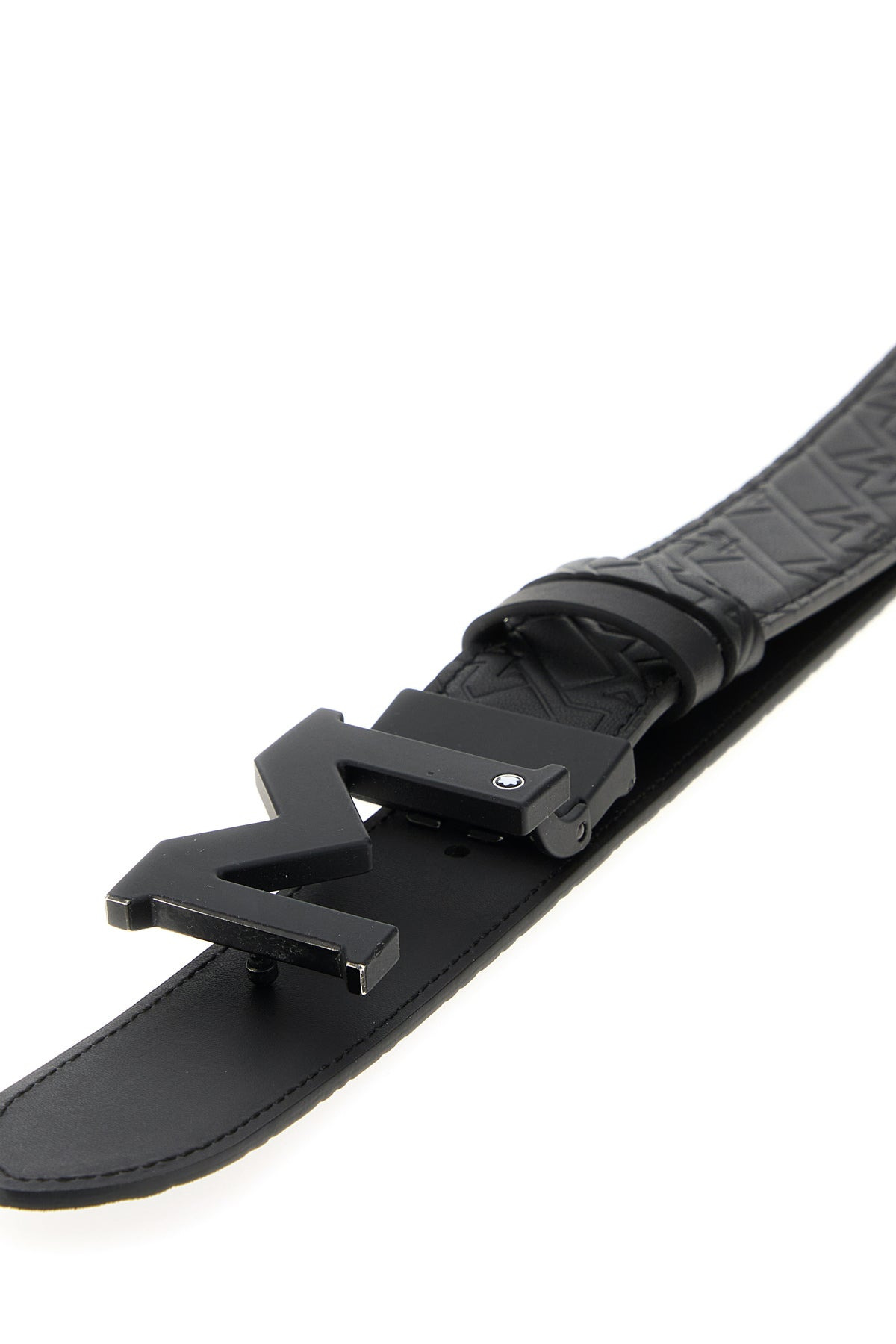 Black leather reversible belt - 4