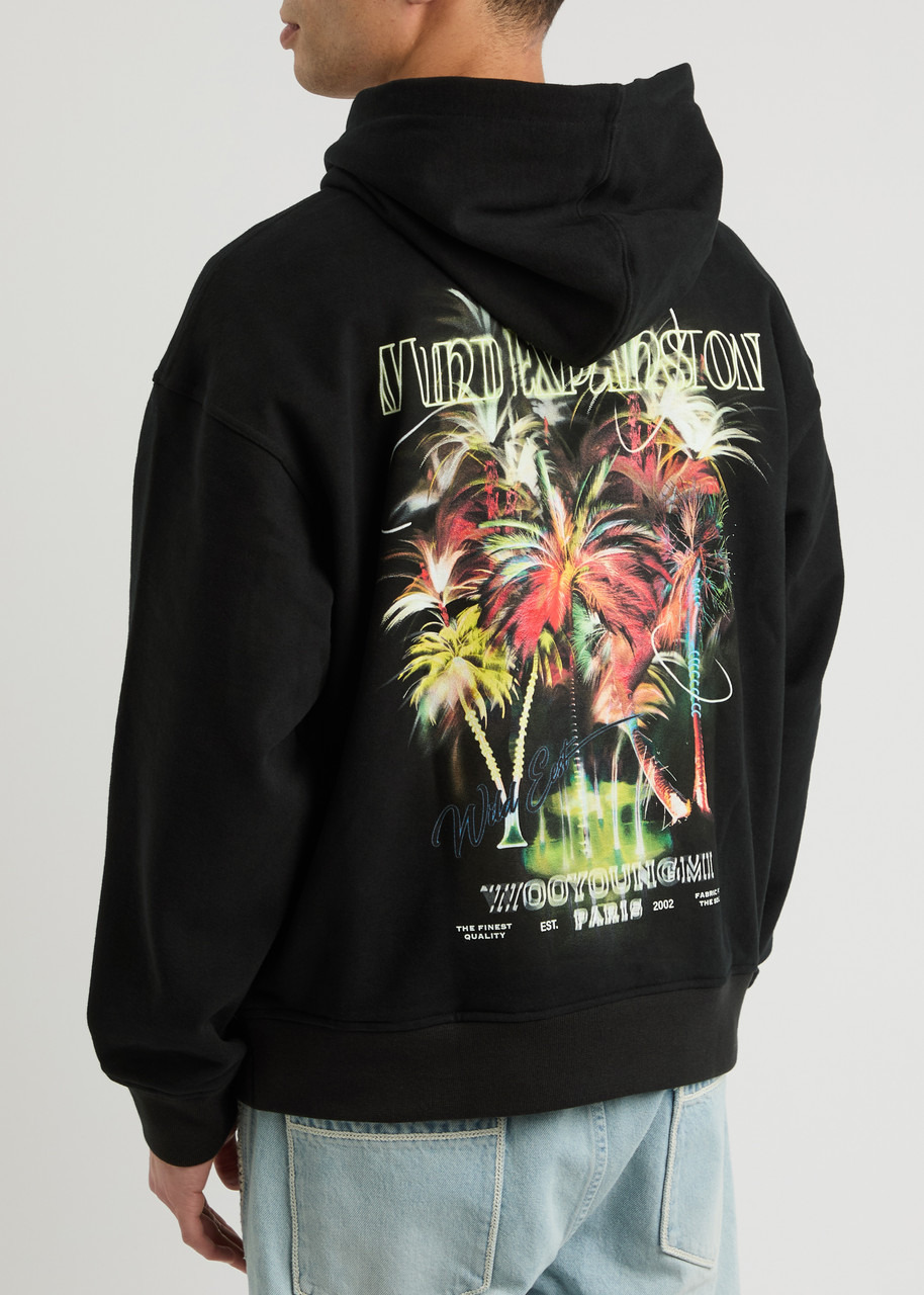 Wooyoungmi Logo-print Hooded Cotton Sweatshirt - 3