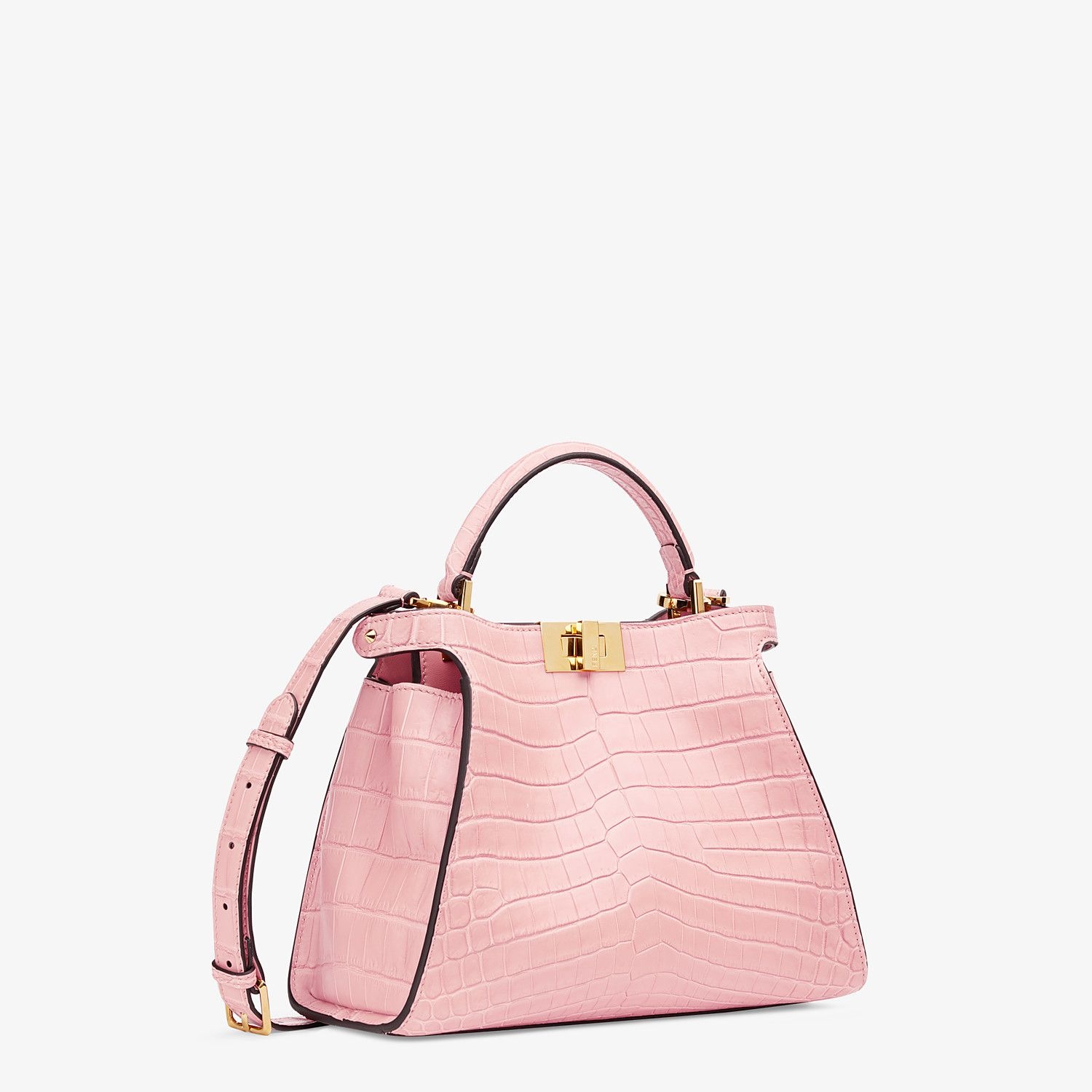 Pink crocodile bag - 2