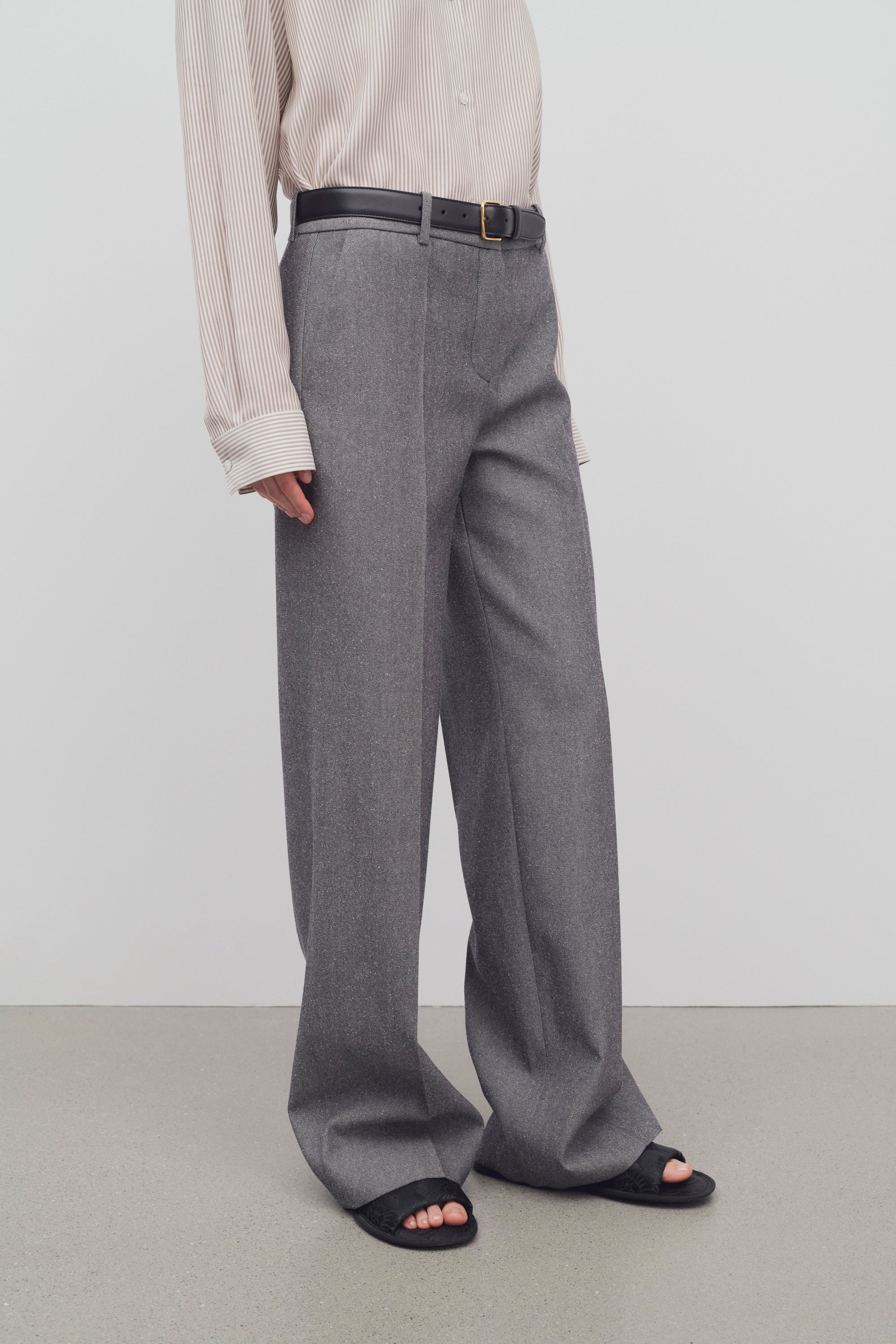 Encore Pant in Virgin Wool and Silk - 6