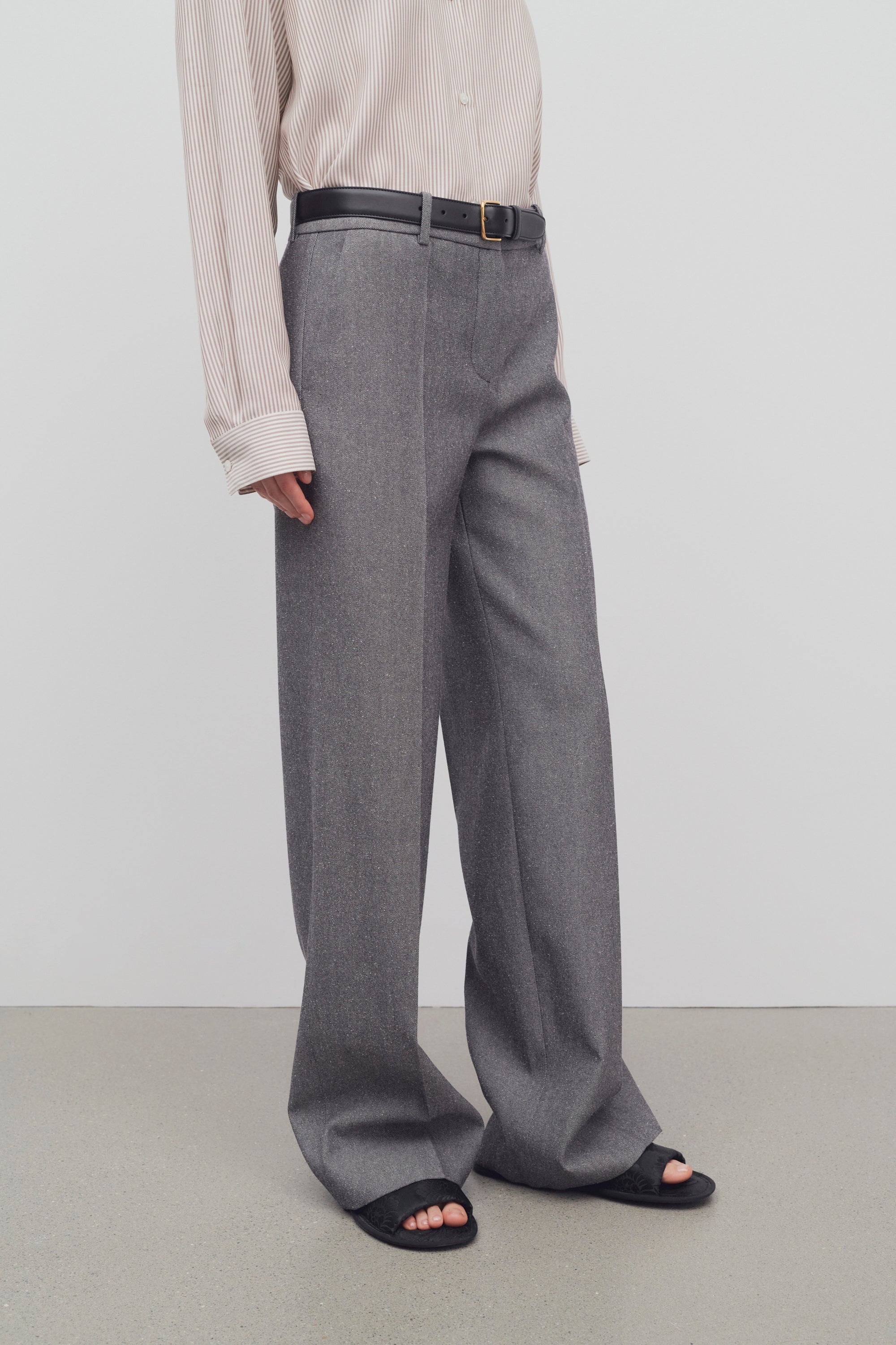 Encore Pant in Virgin Wool and Silk - 6