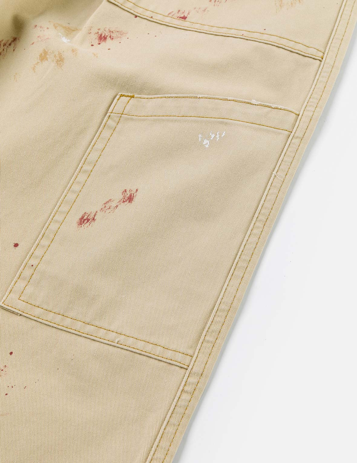 Hand-Painted Seagull and Splash-ink Print Relax Fit Flight Pants - 9