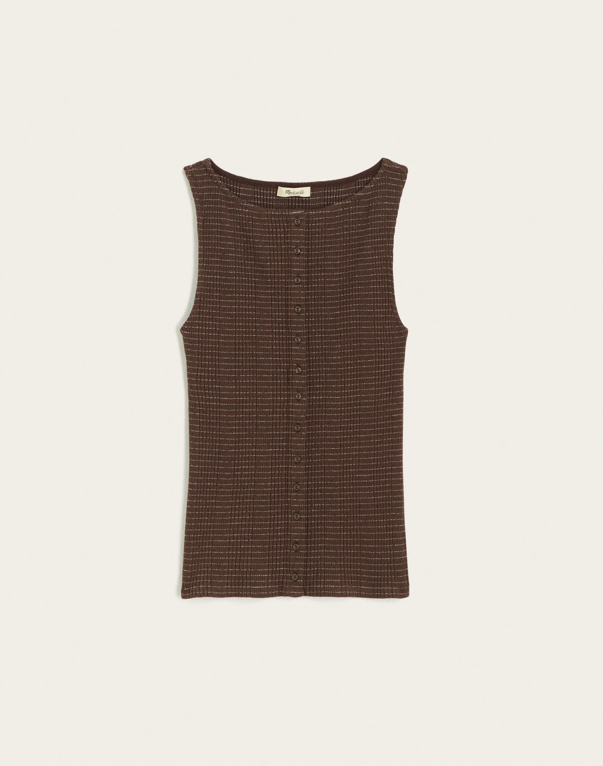 Button-Front Vest Top - 1