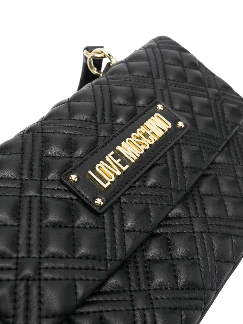 logo-plaque quilted tote bag - 4