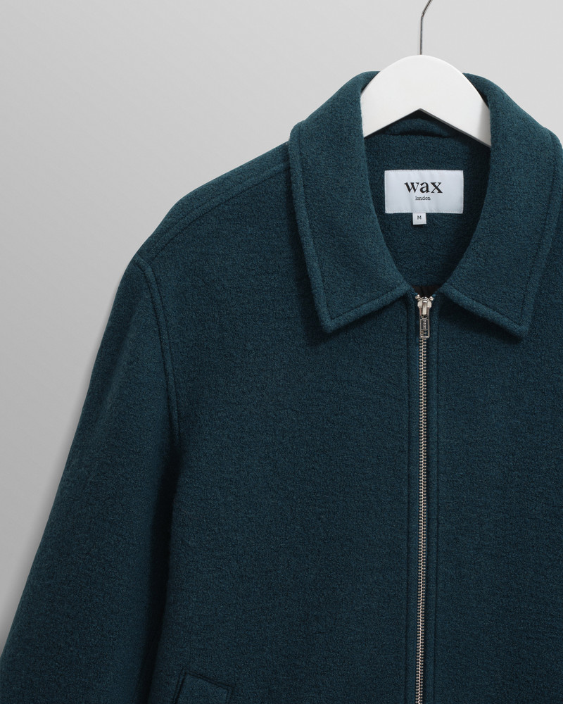 Eldon - Teal Boiled Wool Jacket 7