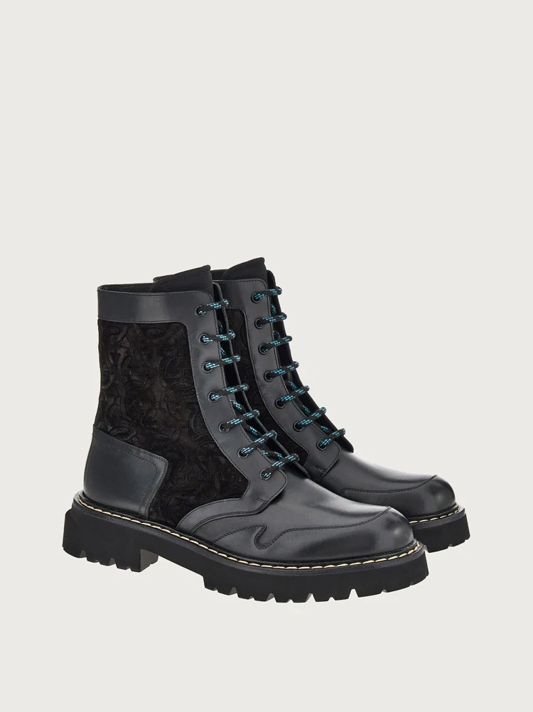 COMBAT BOOT WITH GANCINI ORNAMENT - 4