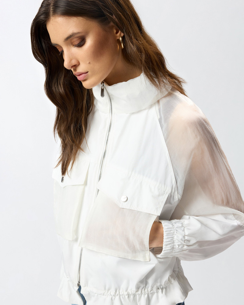 TECHNICAL JACKET WITH SHEER INSERTS 6
