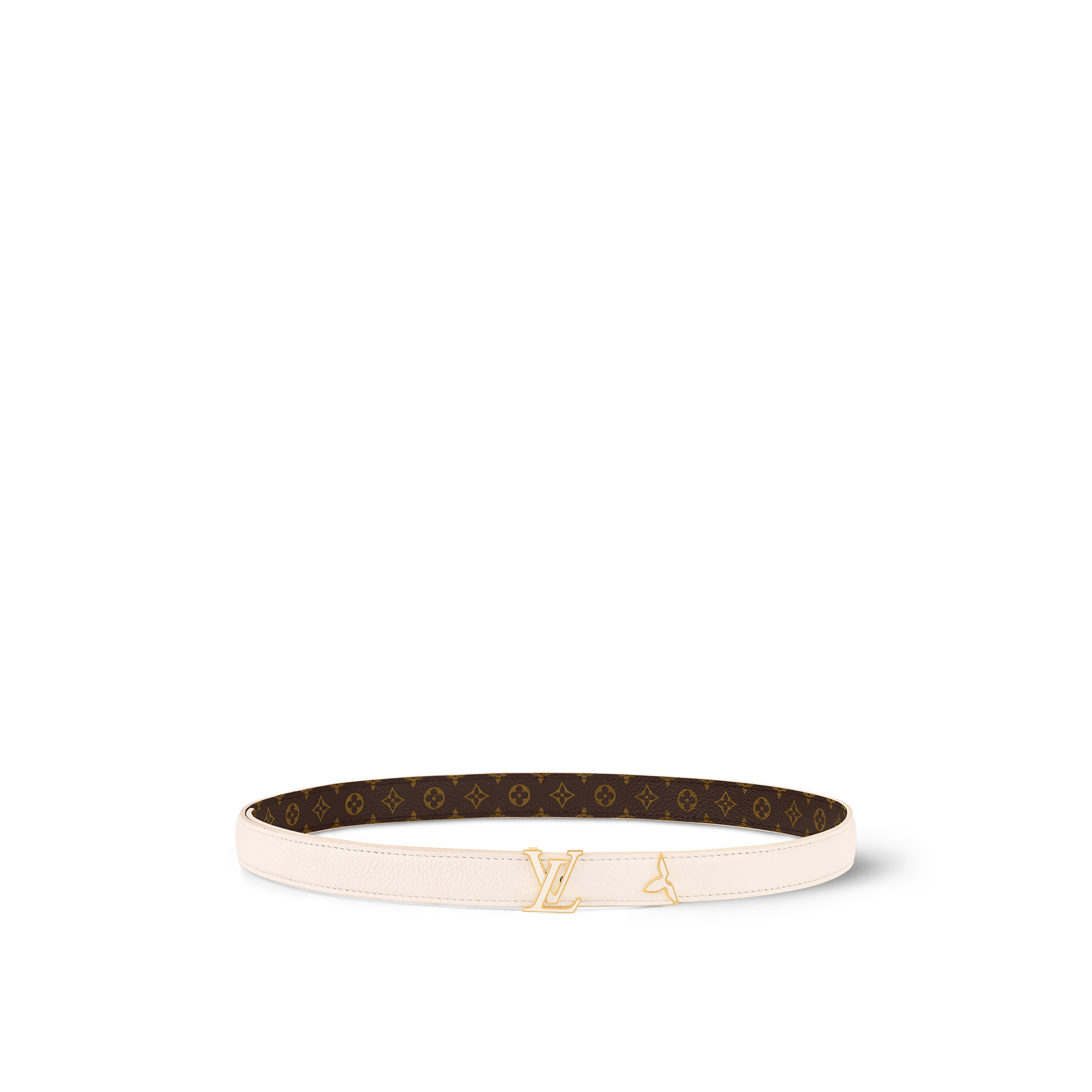 Pretty LV Enamel 20mm Reversible Belt - 1