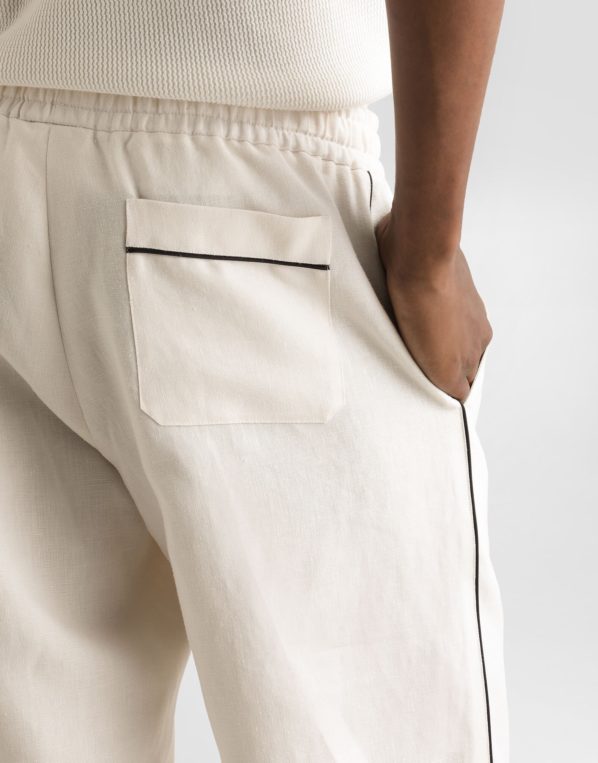 Linen fabric pajama pants - 5