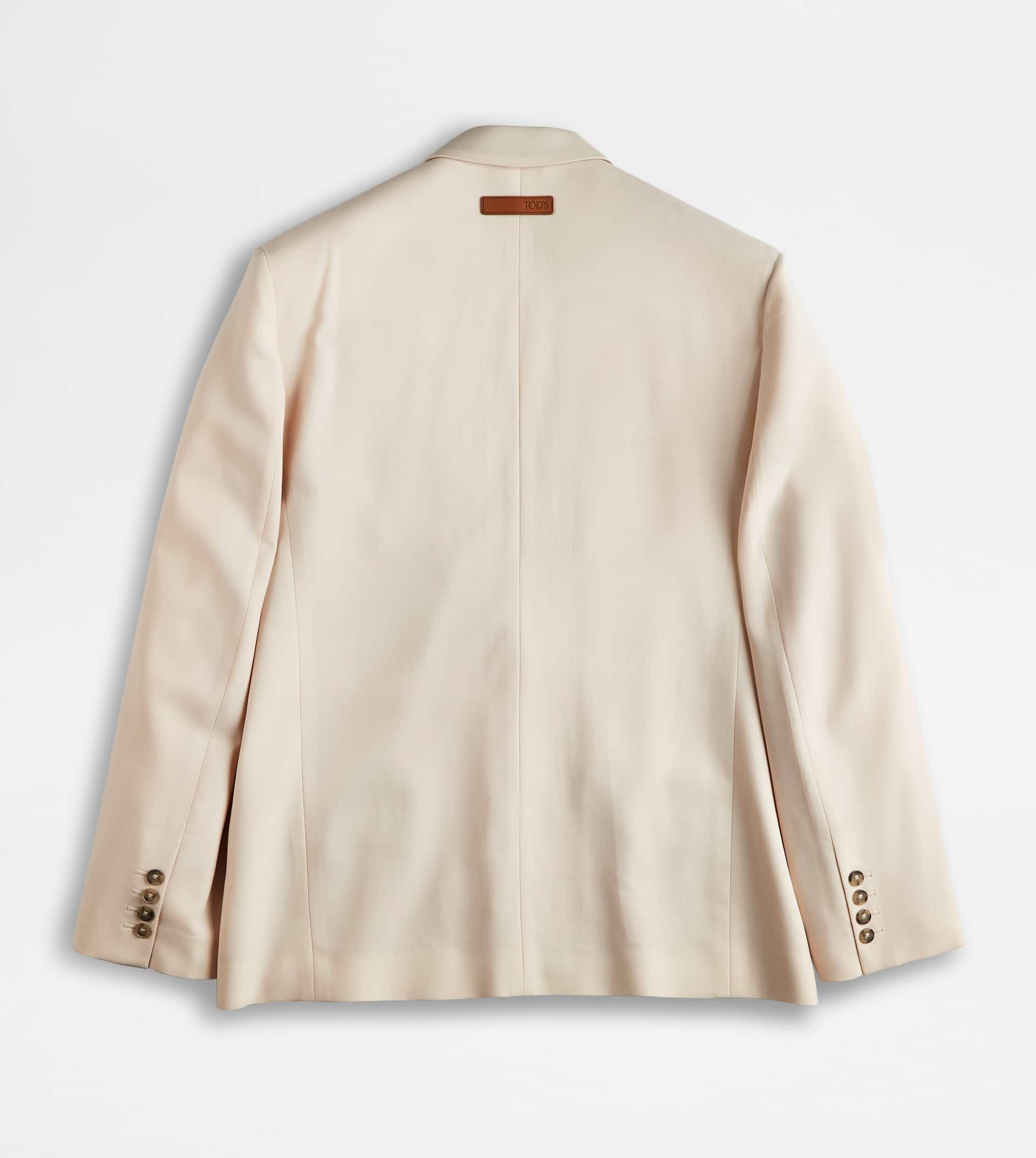 OVERSIZED BLAZER IN WOOL - OFF WHITE - 8