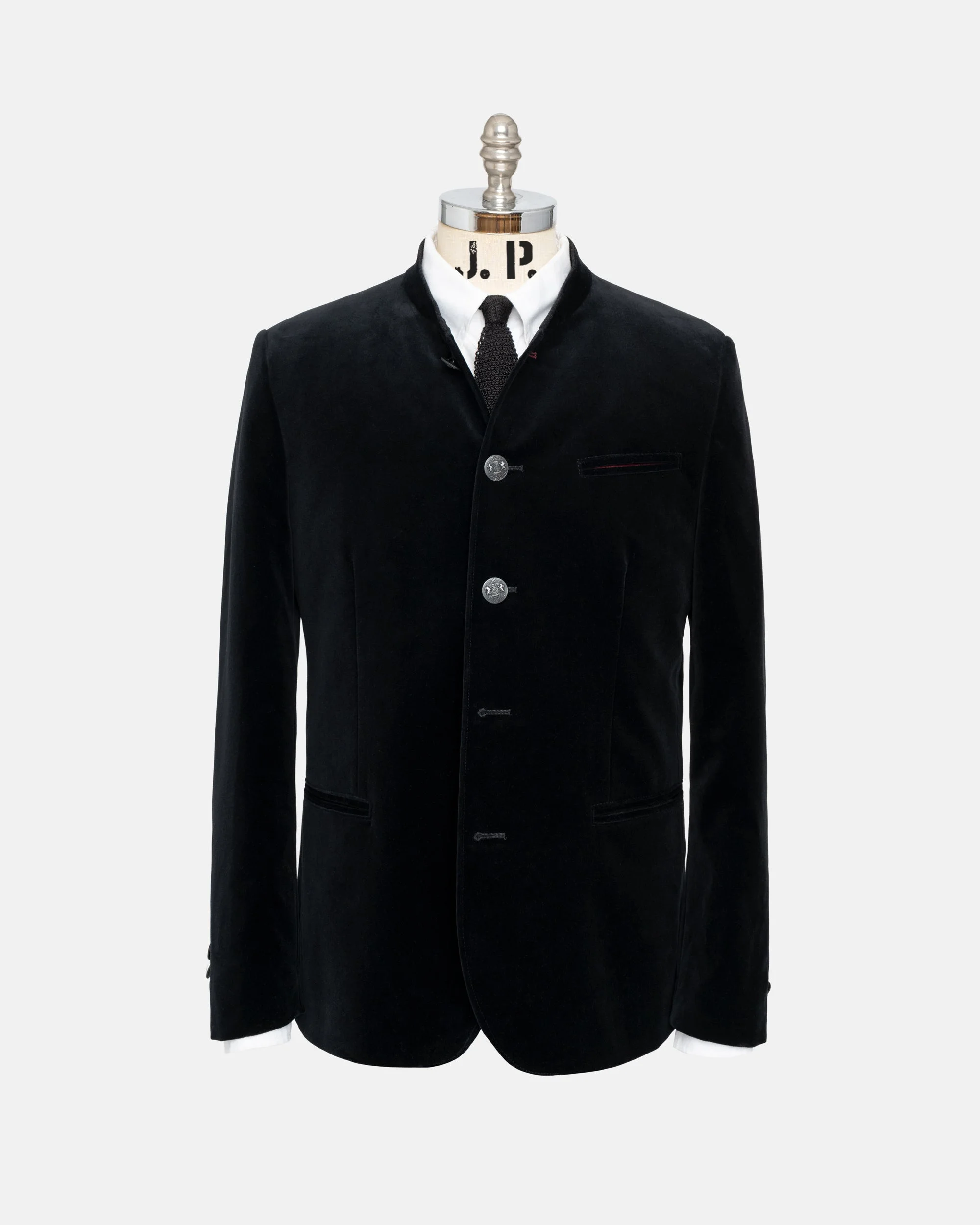 MADE-IN-AUSTRIA BLACK VELVET TYROLEAN JACKET - 1