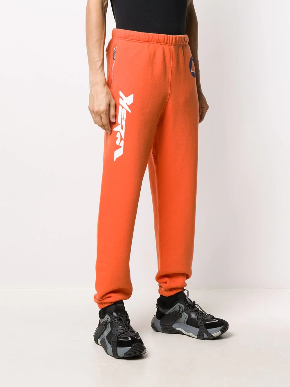 logo-print straight leg track pants  - 3